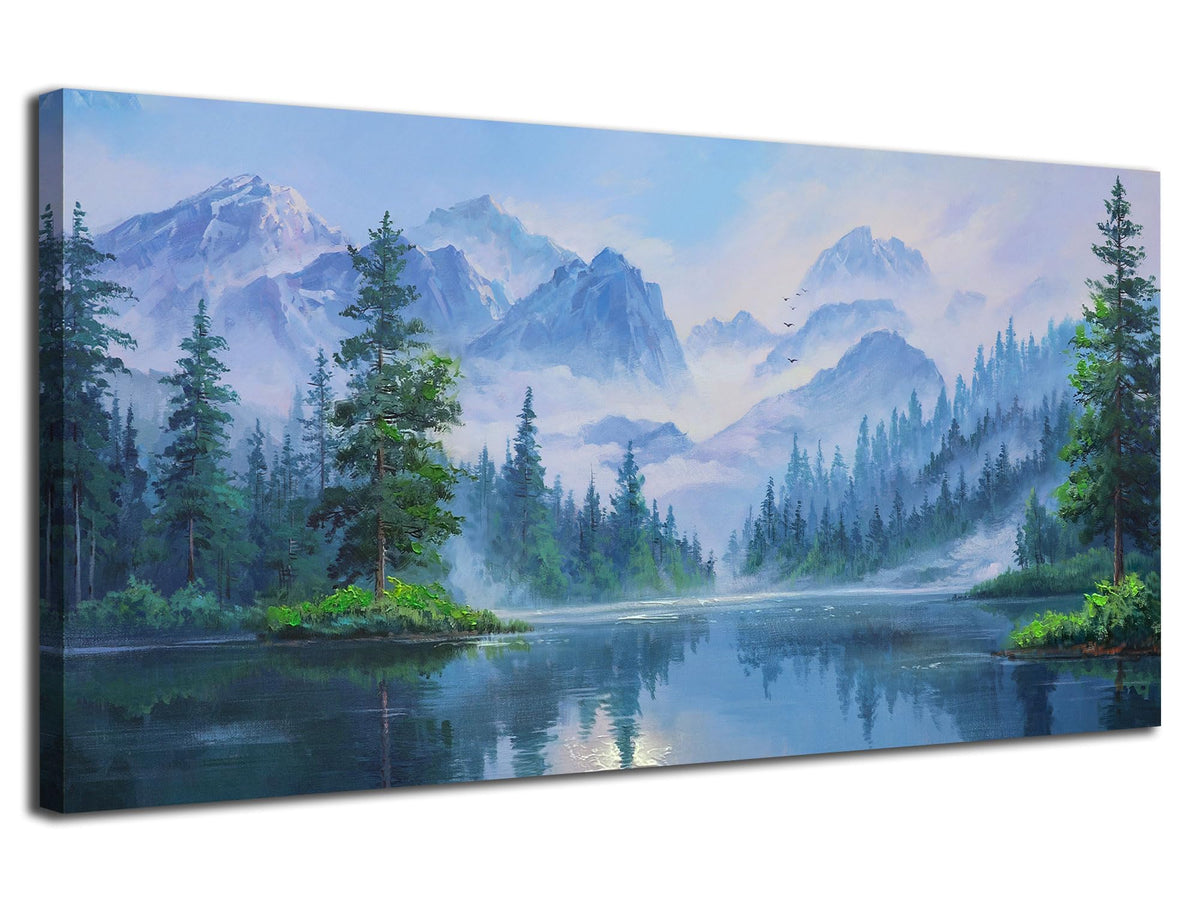 Ardemy Large Landscape Wall Art Nature Canvas Textured Forest Scenery Pictures Wall Decor Living Room Paintings Artwork Bedroom Home Office,40"x20"