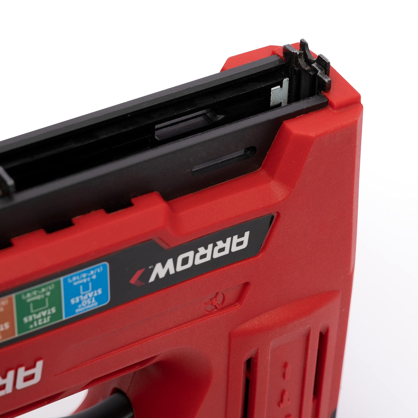 Arrow ET501F Corded 5-in-1 Professional Electric Staple and Nail Gun, Wire Stapler, and Brad Nailer for Upholstery, Framing, Insulation, Crafts, Fencing, and Cable, Black/Red