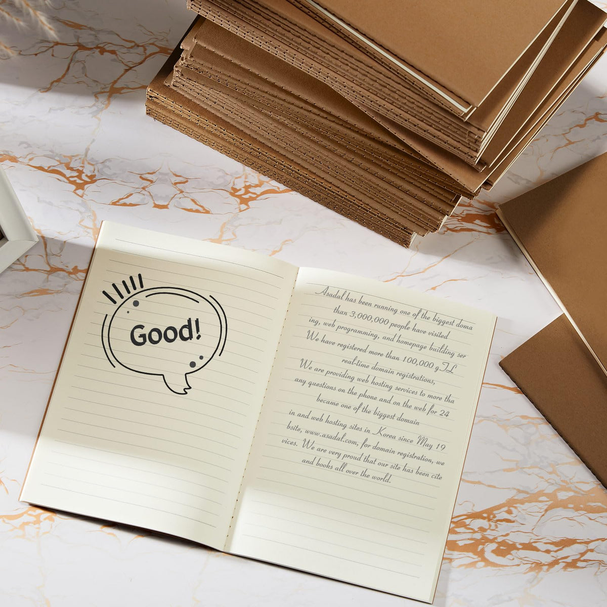 Mimorou 100 Pcs Journals Notebooks Bulk - Kraft Softcover A5 Small Notebooks 5.5 Inch x 8.3 Inch Notepads with 60 Page 30 Sheet for Writing Sketch Travel Office Supplies(Dark Brown,Lined)