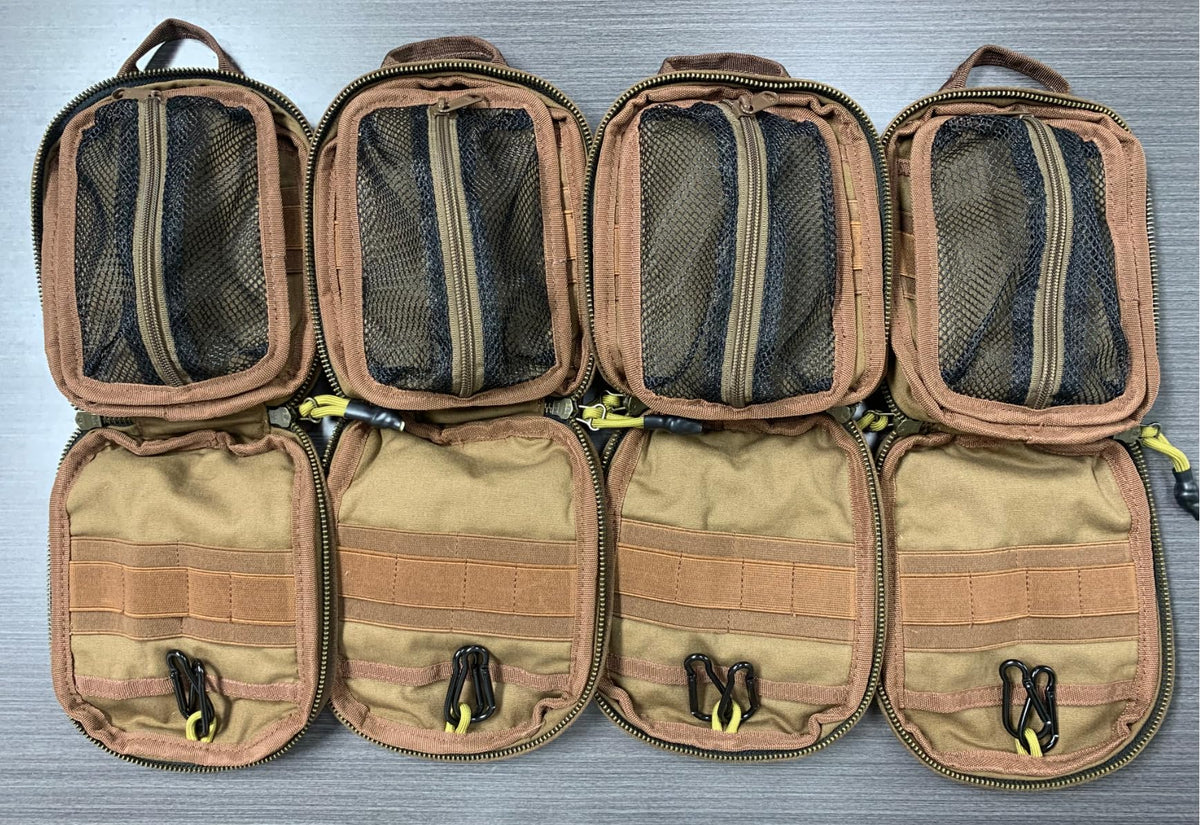 Roaring Fire Smolder Waxed Canvas Organizer - Tactical Molle Admin Pouch, EDC Tool Organizer with YKK Zippers, Molle Organizer Pouch for Everyday Carry Tool for Outdoor, Tactical, Survival