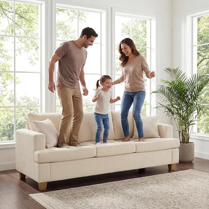 Apicizon 3 Pieces Couch Set Living Room Furniture Sets, Loveseat Sofa & 3