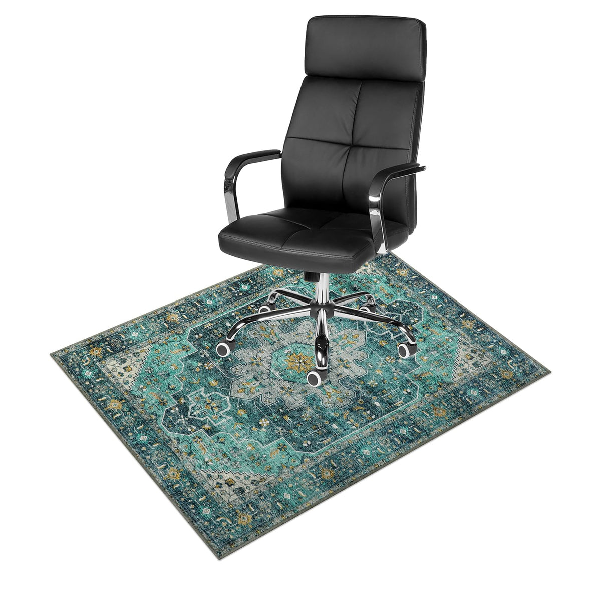 Anidaroel 36"x48" Chair Mat for Hardwood Floor/Tile Floor, Desk Chair Mats for Hard Floors, Under Desk Rug Protector for Rolling Chair, Computer Gaming Chair Mat, Low Pile Carpet Floor Mat