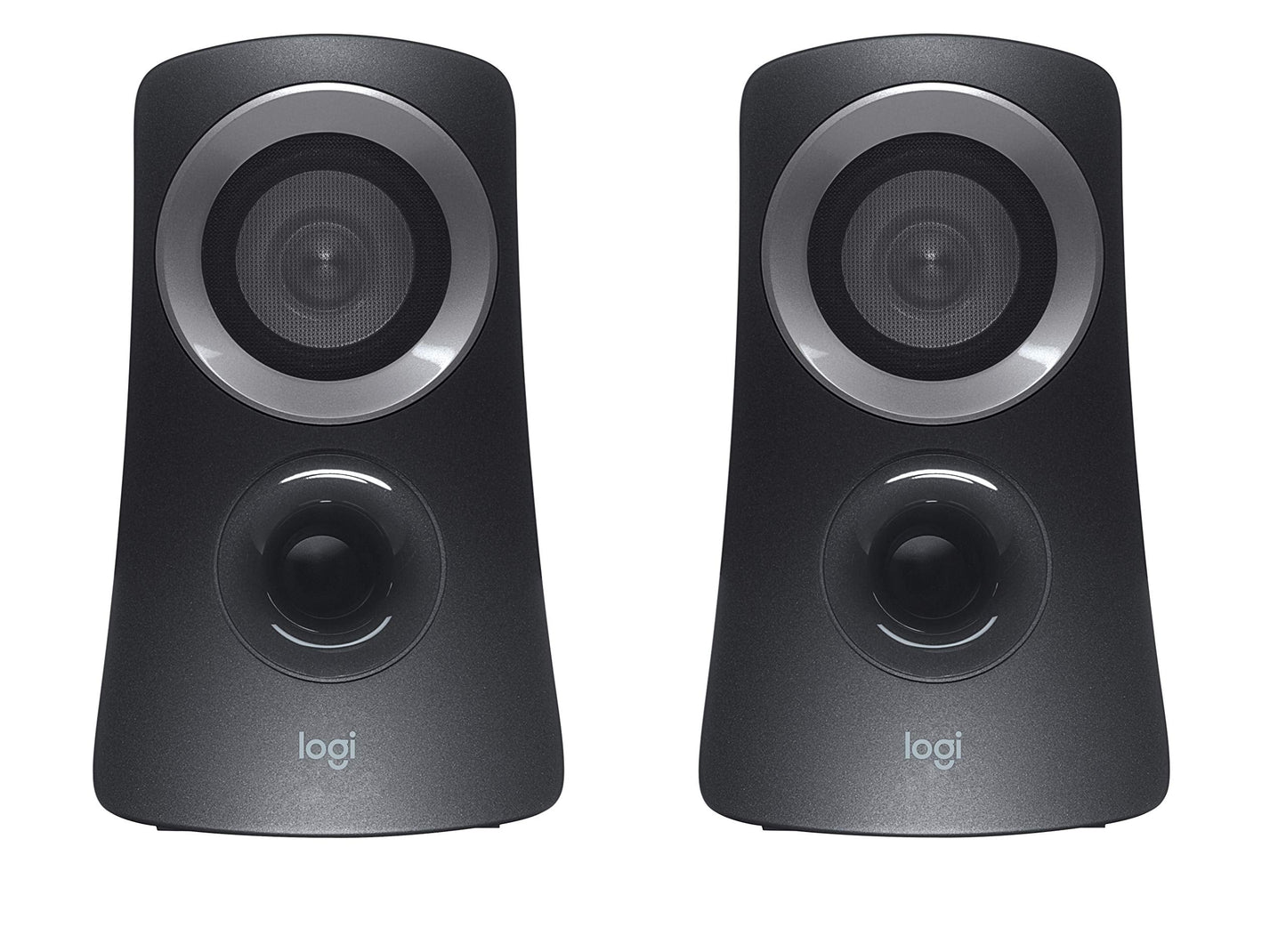 Logitech Z313 2.1 Multimedia Speaker System with Subwoofer, Full Range Audio, 50 Watts Peak Power, Strong Bass, 3.5mm Audio Inputs, PC/PS4/Xbox/TV/Smartphone/Tablet/Music Player - Black