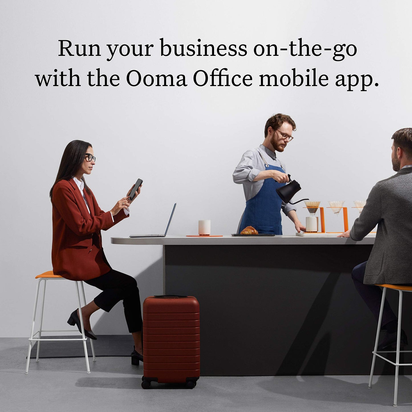 Ooma WP825 ruggedized Portable Wi-Fi IP Phone Designed to Suit a Variety of Enterprises and Vertical Market Applications, Including Retail, Logistics, Medical and Security