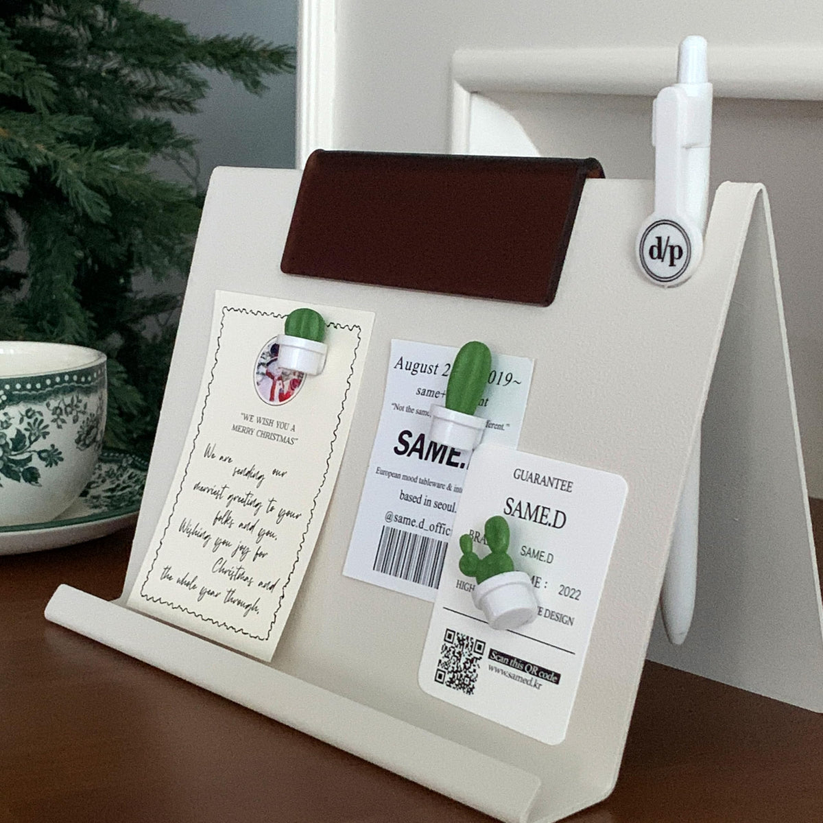 ALUA - Perpetual Calendar Premium Desk Calendar Reusable Yearly Planner Eco-Friendly and Timeless Design (Sand Cream)