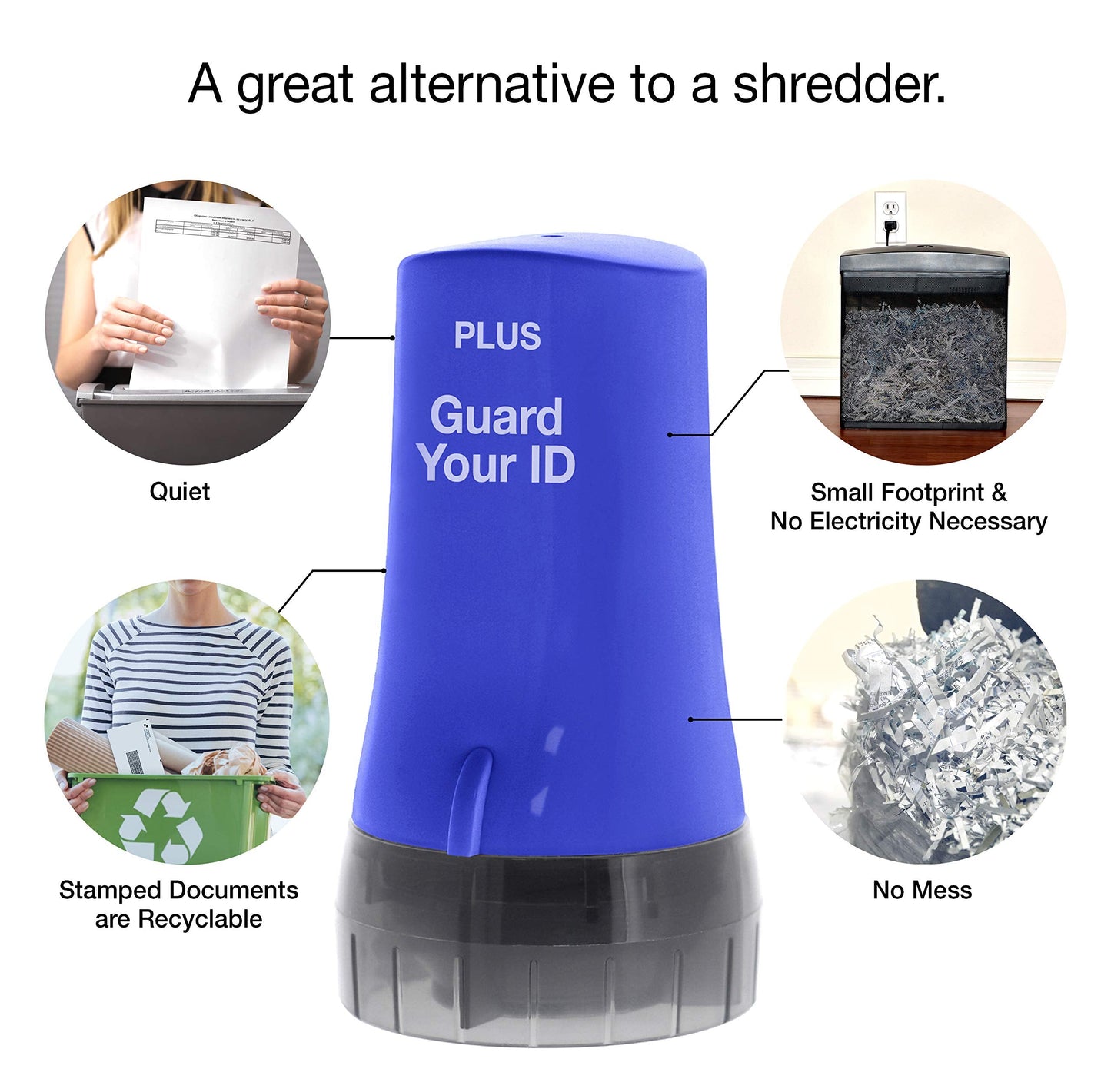 Guard Your ID Advanced Roller 2.0 Identity Theft Prevention Security Stamp Blue