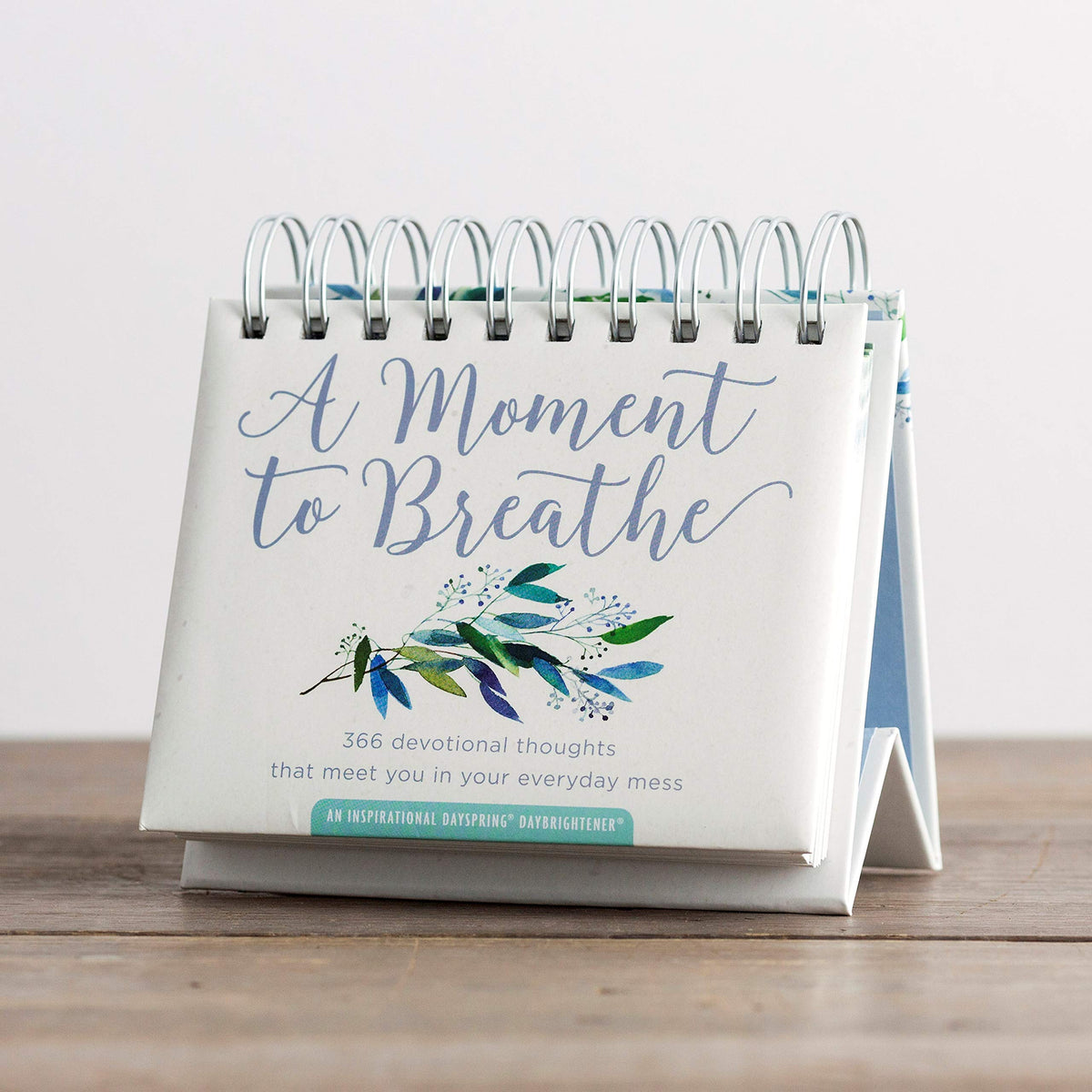 DaySpring - A Moment To Breathe: 366 Devotional Thoughts That Meet You in Your Everyday Mess: An Inspirational DaySpring DayBrightener - Perpetual Calendar, 1.5" x 5.5" x 5.5" (90857)