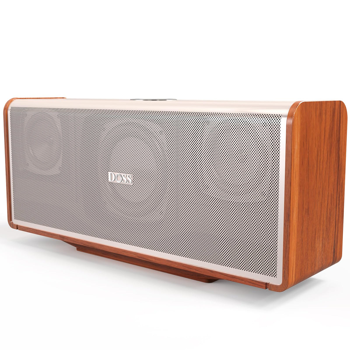 DOSS SoundBox Ultra Bluetooth Speaker with 2.1 Channel Audio, 80W Superior Sound with Deep Bass, Two DSP Technologies, 18H Playtime, BT 5.3, Wireless for Home, Office, Livingroom-Gold