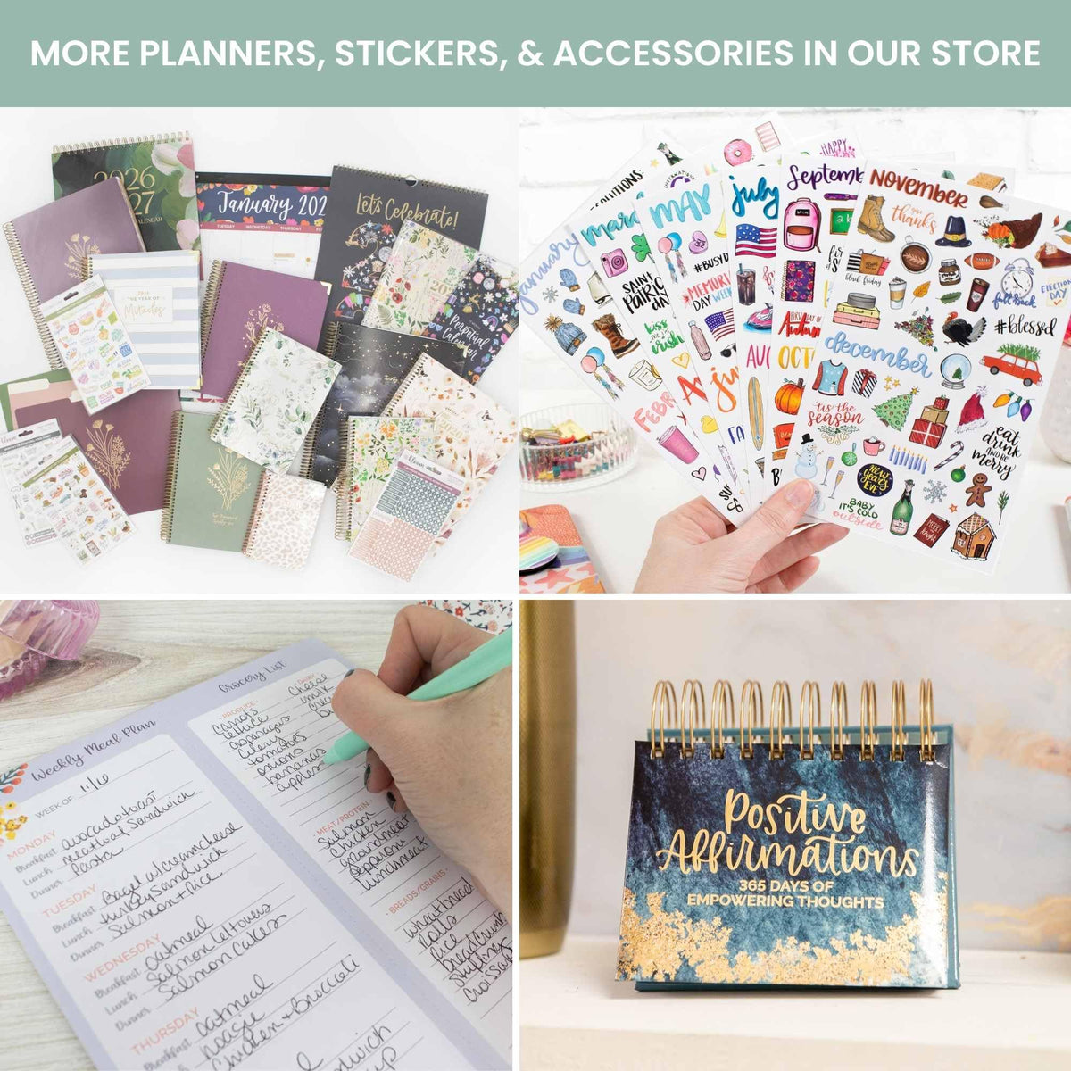 bloom daily planners 2026 Hardcover Calendar Year Goal & Vision Planner (January to December) - Monthly & Weekly Agenda Organizer - 7.5" x 9" - Good Things Are Coming
