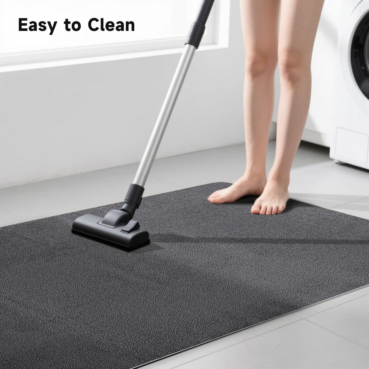 SHAREWIN Office Chair Mats for Hardwood Floor, Dark Gray 47"x36" Computer Chair Rug, Under Desk Mat, Large Anti-Slip Floor Protector for Home, Office, Study