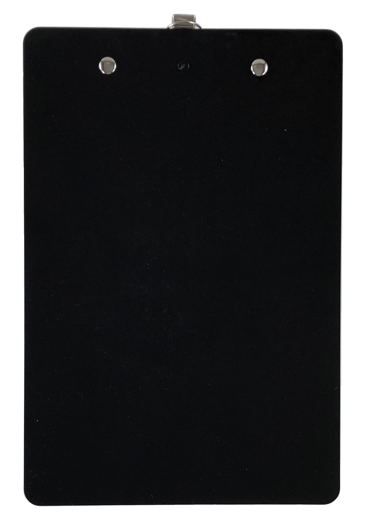 Trade Quest Small Memo Clipboard 6'' x 9'' Pen Holder Clip Plastic (Black) (Pen Included) (Pack of 6)