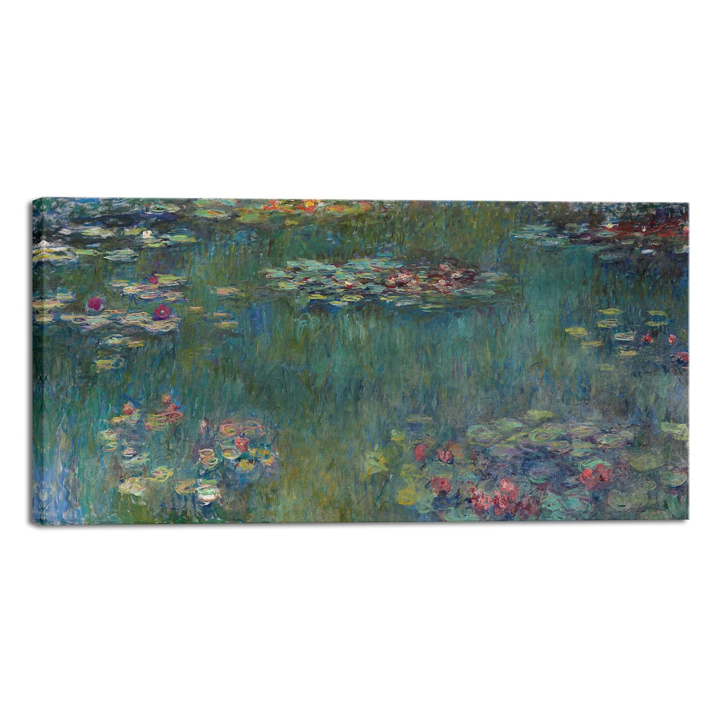 Wieco Art Water Lilies Canvas Prints Wall Art of Claude Monet Famous Oil Paintings Reproduction Artwork Large Classic Flower Lake Pictures Artwork for Bedroom Living Room Home Decorations
