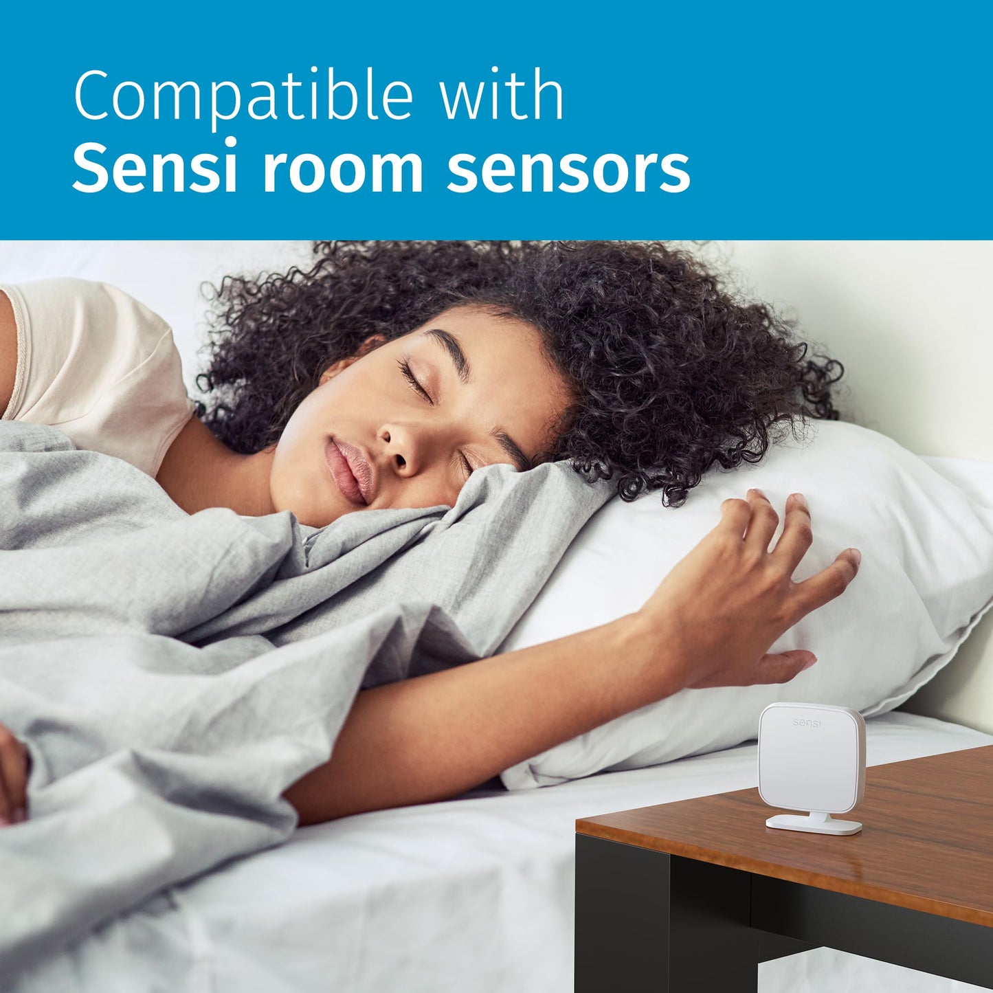 Sensi Touch 2 Smart Thermostat with Touchscreen Color Display, 100 Years of Expertise, Programmable, Wi-Fi, Data Privacy, Easy DIY, Works with Alexa, Energy Star Certified, ST76, C-Wire Required