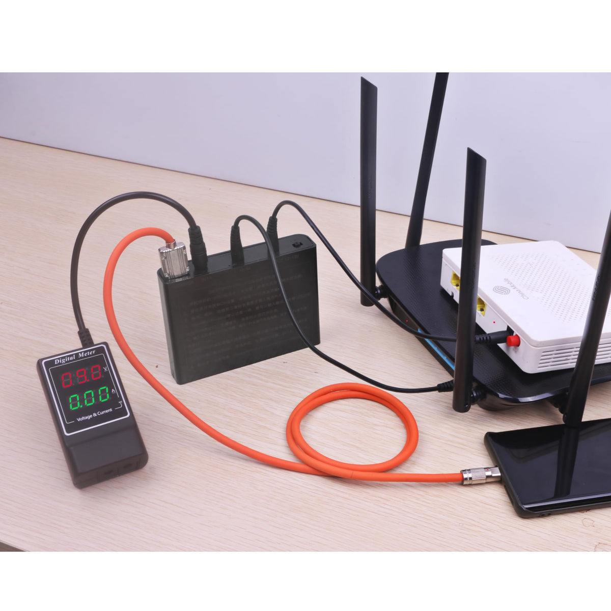 Mini UPS Battery Backup with Replaceable Lithium Battery, DC 5V/9V/12V 4A Output for Router/Modem/LED Lights/Electronics, Portable Uninterruptible Power Supply for Home Office