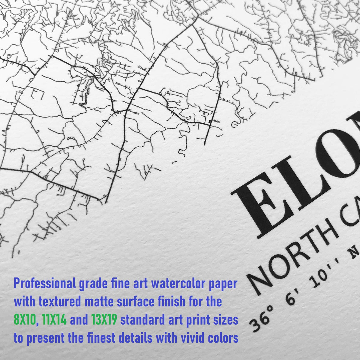 Eleville 8X10 Unframed Dublin Ireland City View Abstract Road Modern Map Art Print Poster Wall Office Home Decor Minimalist Line Art Hometown Housewarming wgn312