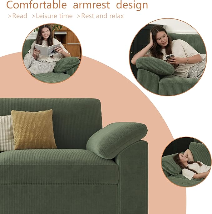 EASE MOOSE Oversized Sectional Modular Sofa, Large U Shape Sectional Couch Wide