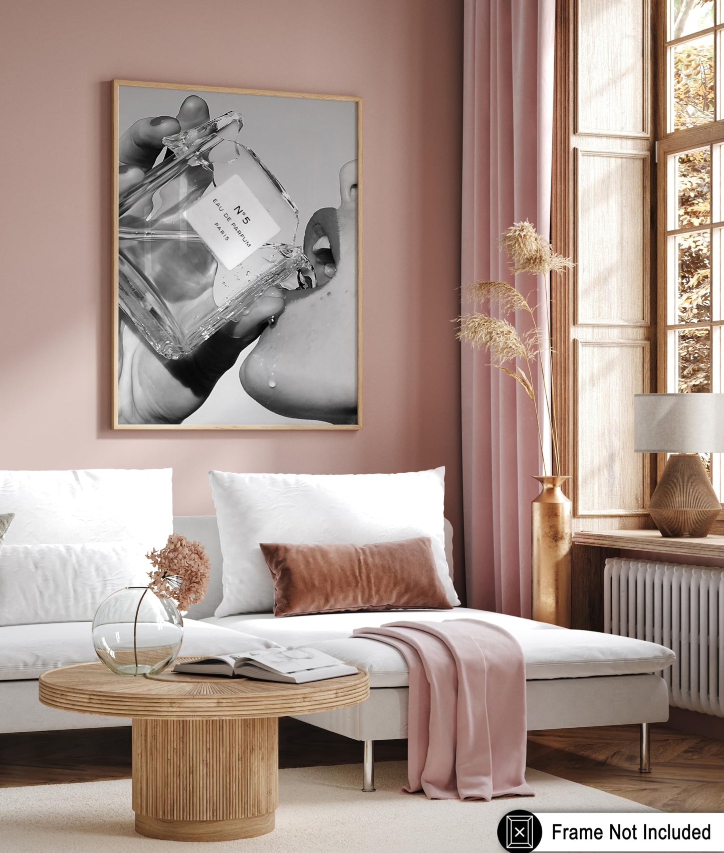 Poster Master Drinking Perfume Print - Fashion Poster - Black and White Art - Luxury Brand Wall Design - Girly Photography Art - Great Girl's Room or Office Decor - 8x10 UNFRAMED Wall Art