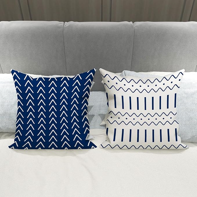 YCOLL Pillow Covers 20x20 Set of 4, Modern Sofa Throw Pillow Cover, Decorative