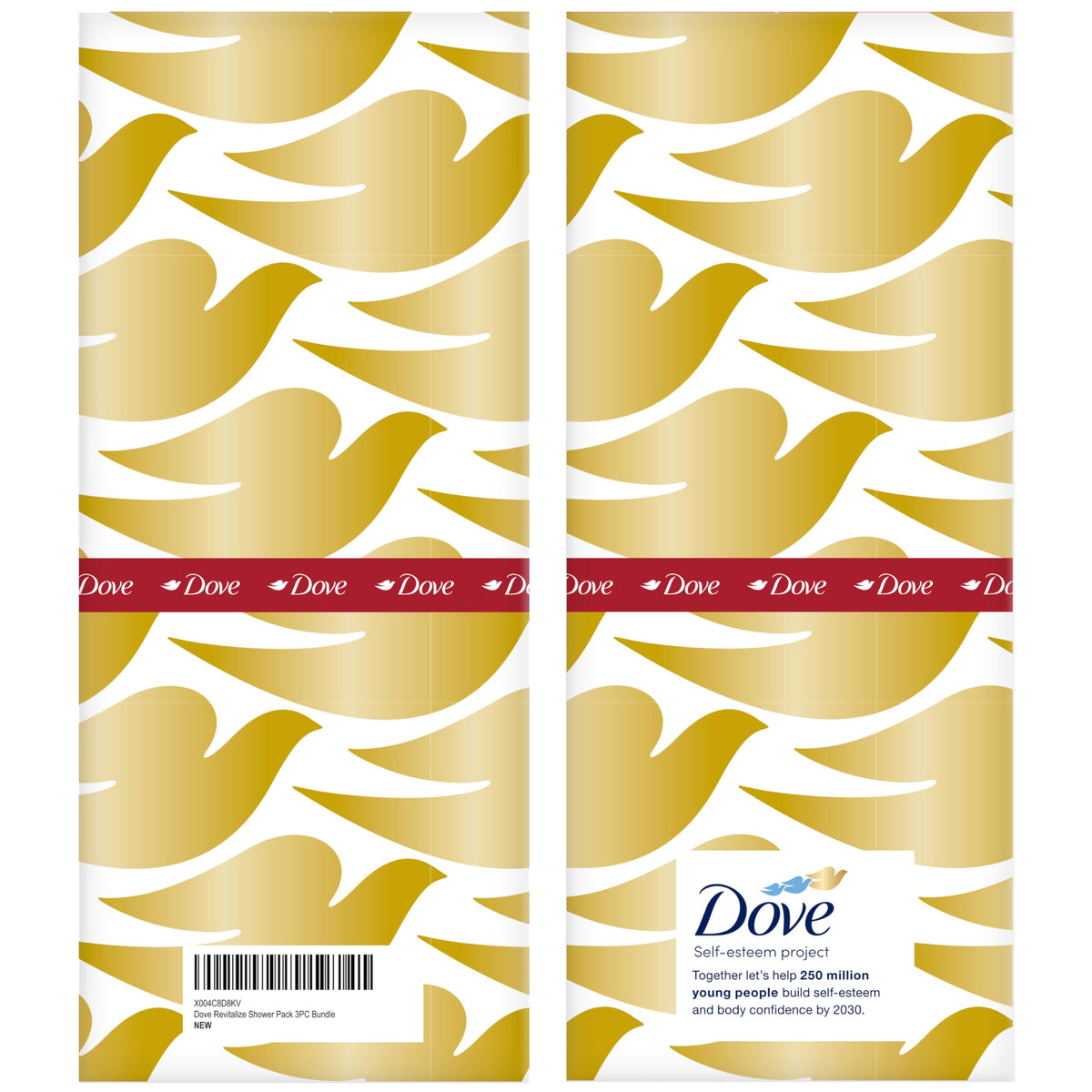 Dove Revitalizing Cherry Collection Gift Set – Fruit and Chia Milk Body Wash, Exfoliating Body Polish + Soap Bar (3 Piece Set)