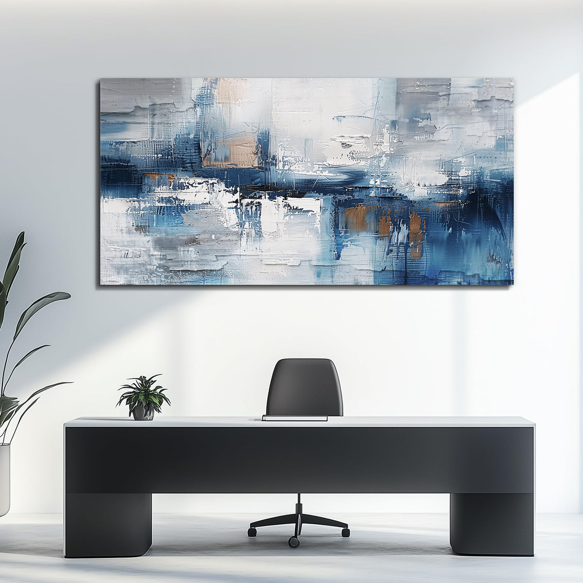 KELIYUAN Modern Fashion Minimalism Abstract Painting Wall Art For Living Room Large Canvas Wall Decor For Office Bedroom Decoration Mural Inspiration Wall Pictures Artwork Room Home Decor 30 x60 in
