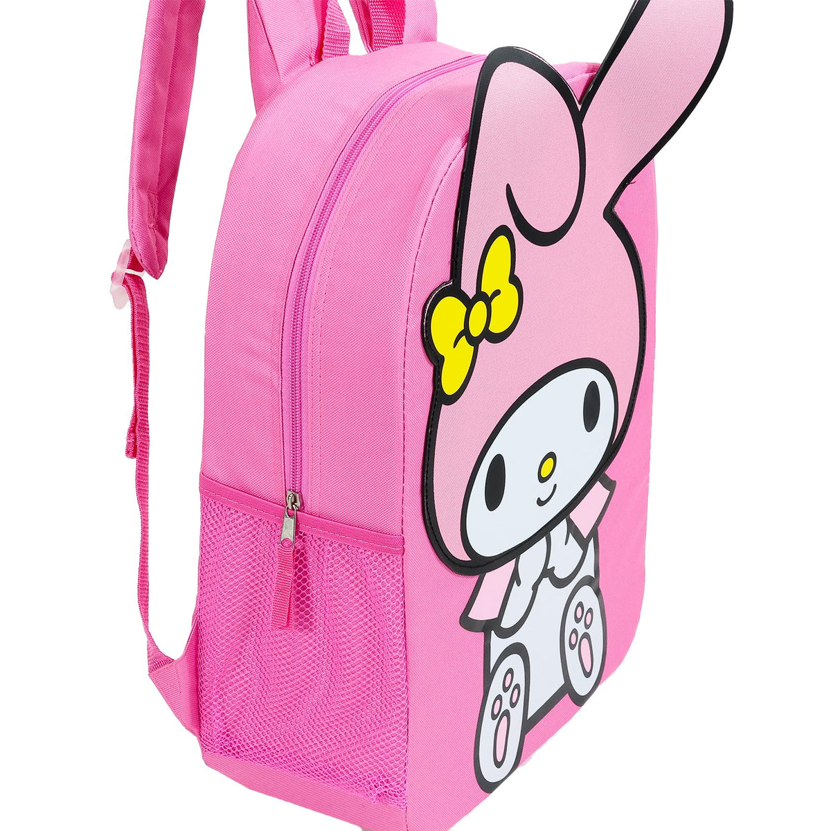 My Melody Backpack for School - Bundle with 16” My Melody School Backpack Plus Hello Kitty Stickers, Water Bottle, More | Hello Kitty and Friends Backpack for Girls