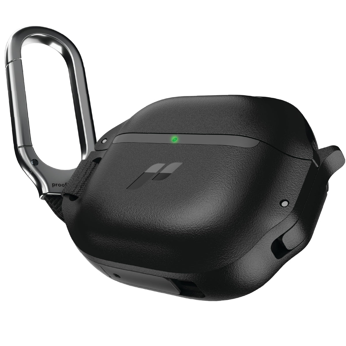 Proof Labs for AirPods 4 Case with Lock - Tough AirPods 4th Generation Case Cover with Carabiner, Rugged Protection and Hard Protective Shell (Black, AirPods 4th Gen)