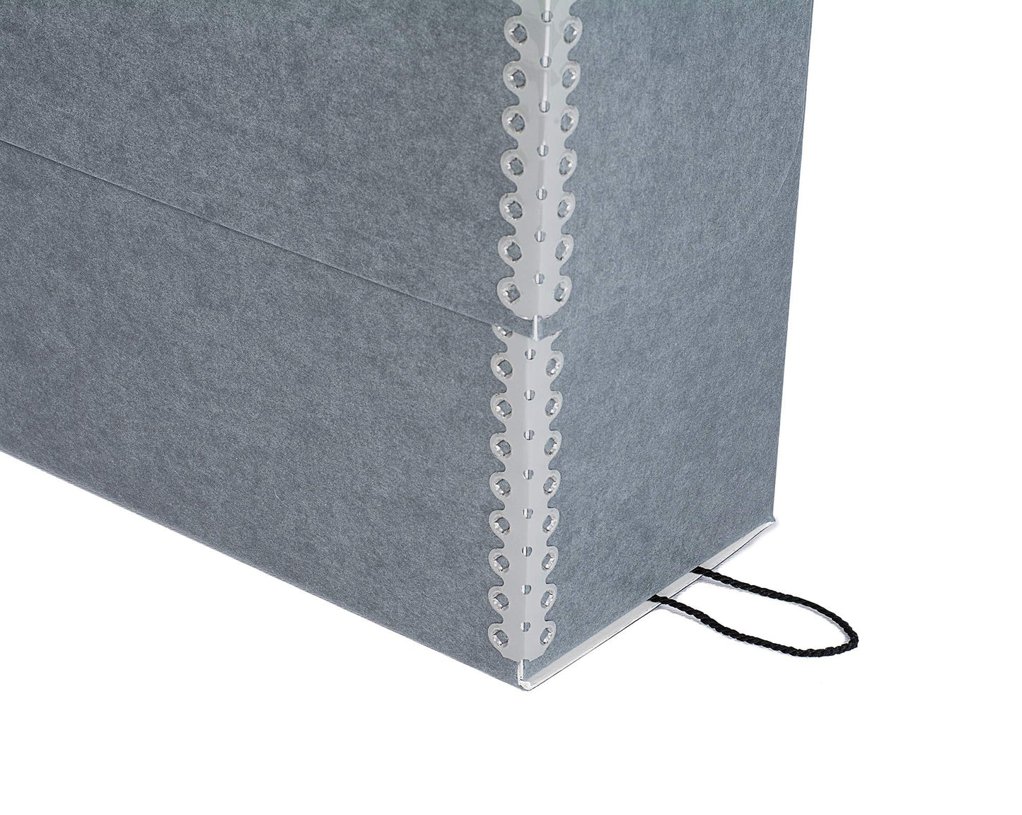 Lineco, Archival Document Storage Box with 12 Letter Sized File Folders, Acid-Free Organizer for Prints, Photos, Papers 12.5" x 10.5" x 5" Wide, Gray