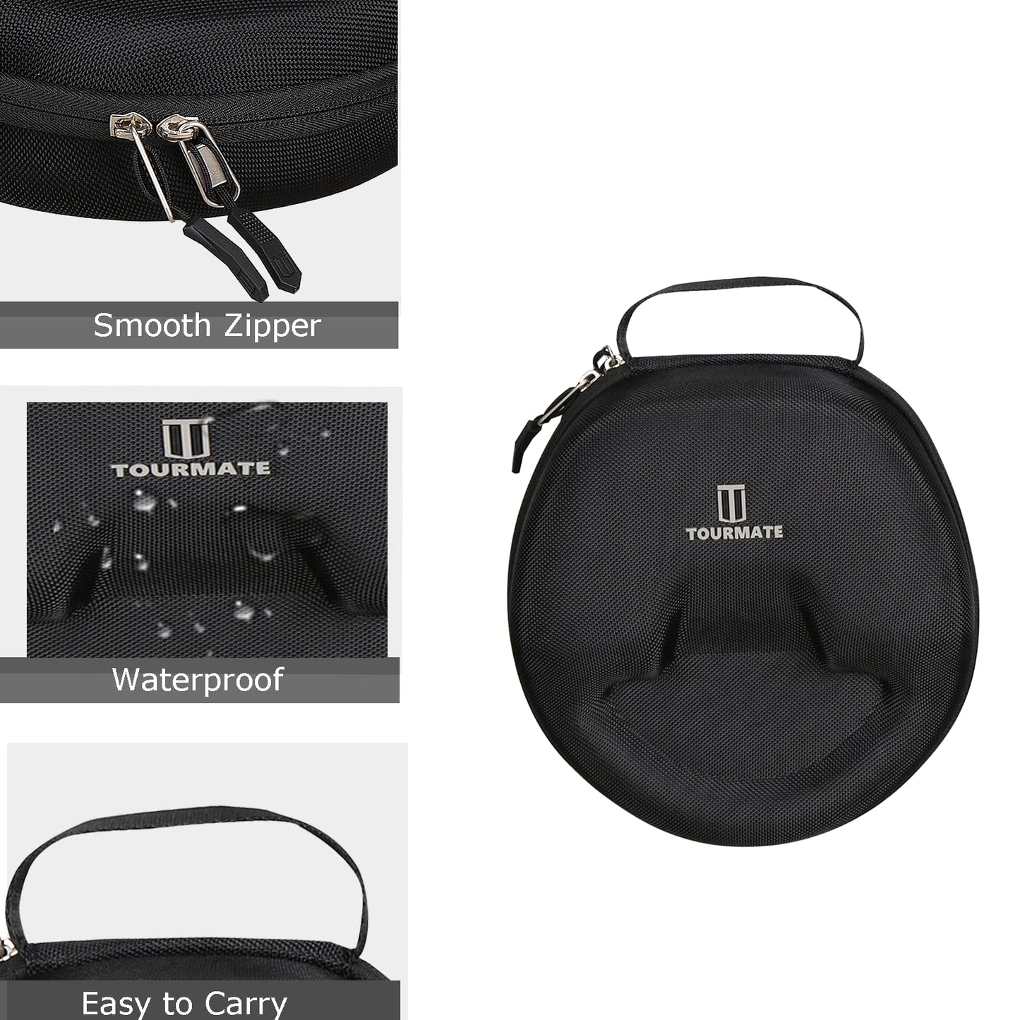 Hard Travel Case for Logitech Zone Vibe 100/125 Wireless Ear Headphones, Protective Carrying Storage Case - Tourmate（only case）