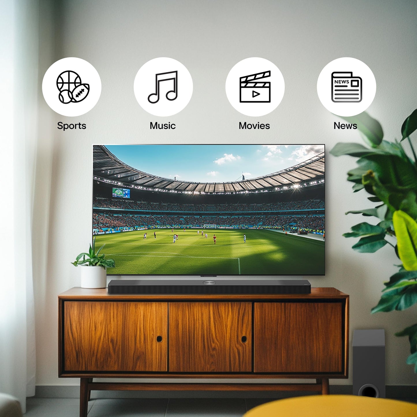 LG S40TR 4.1 ch. Home Theater Soundbar with Rear Surround Speakers and Wireless Subwoofer, Wow Interface, Dolby Audio, AI Sound Pro, Amazon Exclusive