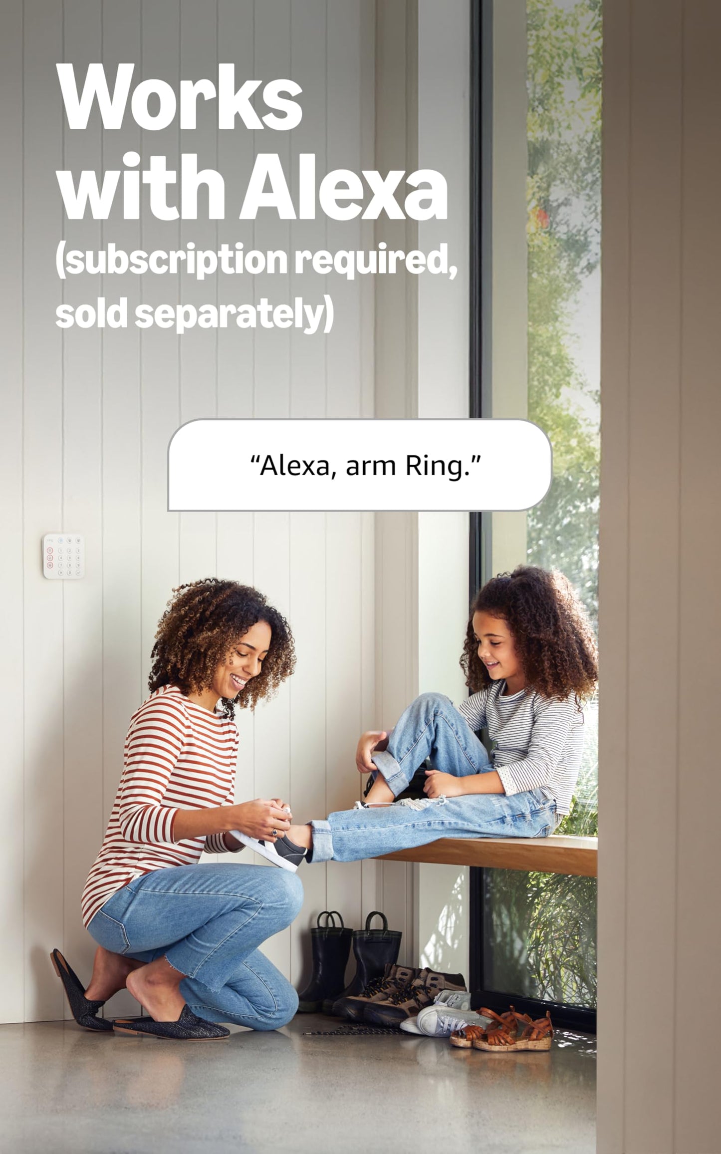 Ring Alarm 5-Piece Kit (newest model), Wireless smart home or business security system, expandable, easy setup, Mobile App Control, 24/7 Professional Monitoring, Alexa Compatible