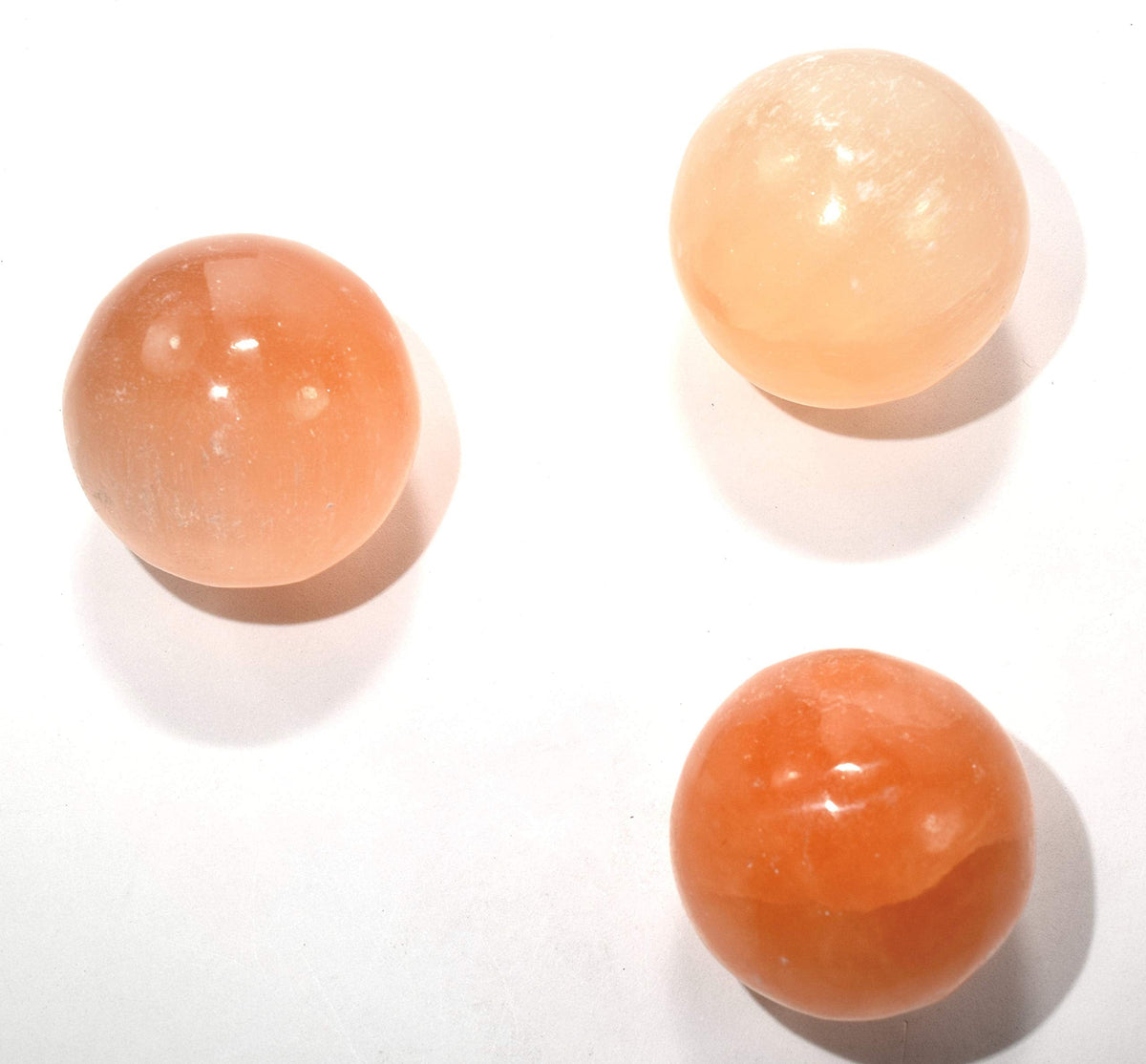 HQRP 40mm Natural Orange Selenite Sphere Polished Sparkling Gemstone Crystal Decor Mineral Ball from Morocco + Stand (1PC)