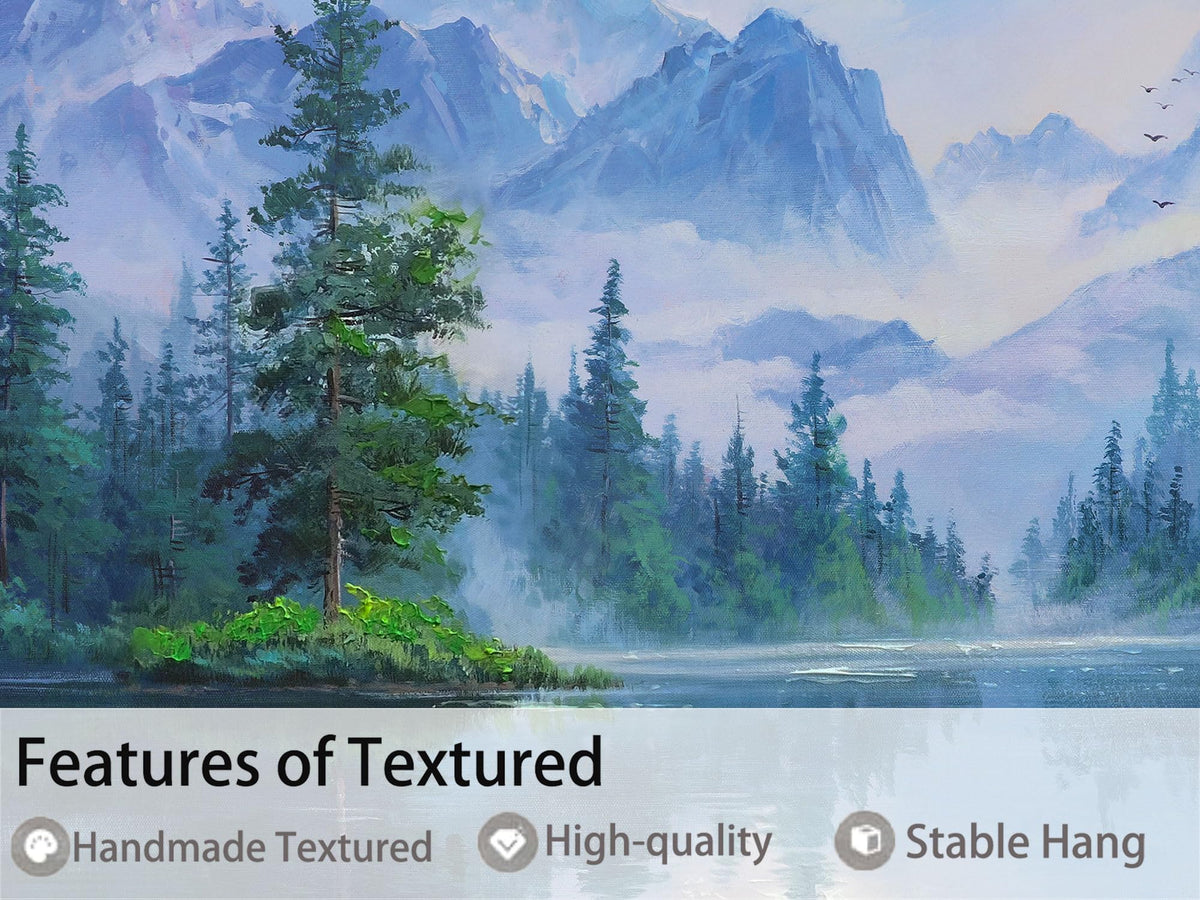 Ardemy Large Landscape Wall Art Nature Canvas Textured Forest Scenery Pictures Wall Decor Living Room Paintings Artwork Bedroom Home Office,40"x20"