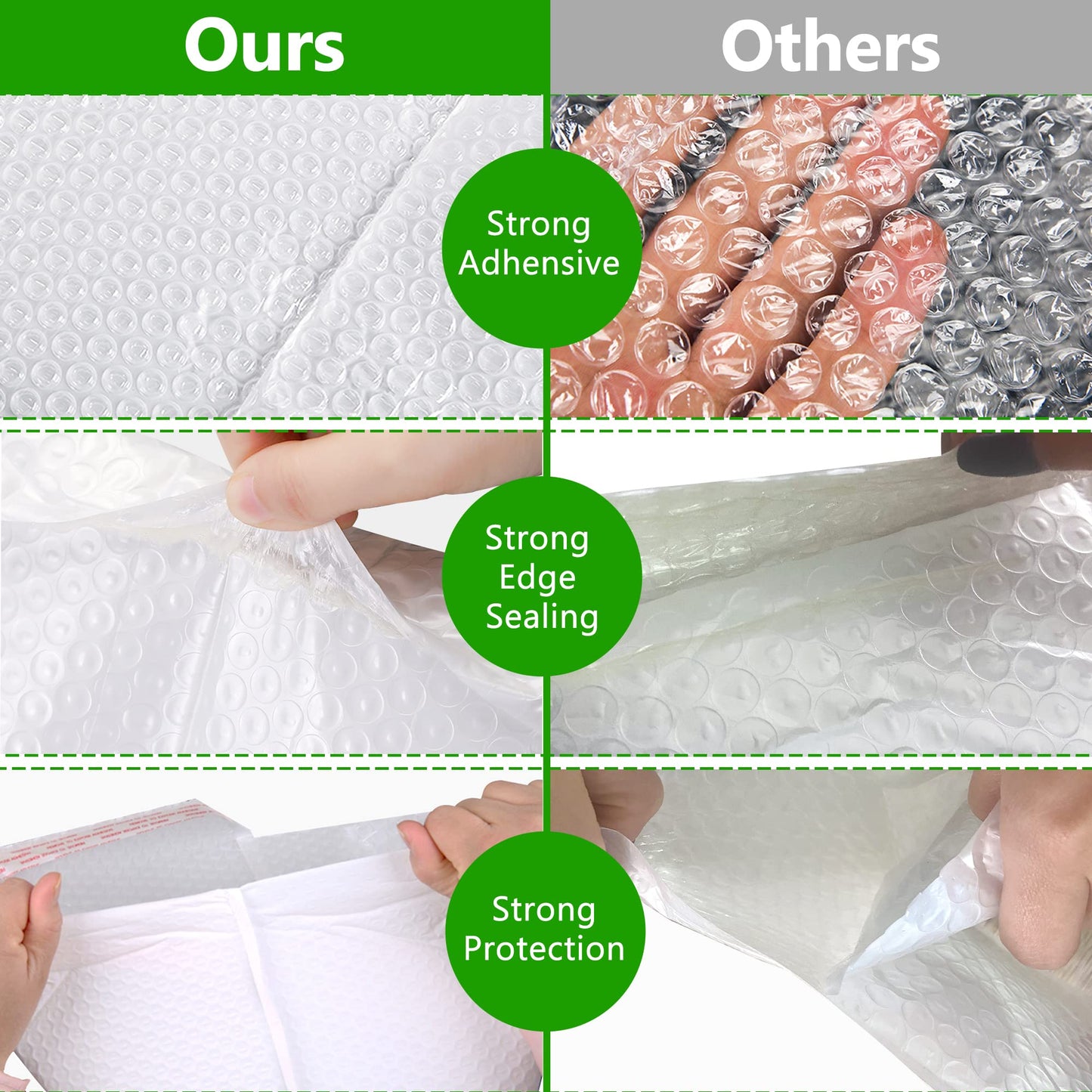Bubble Mailers 4x8"-100pcs,Padded Envelopes Mailers,Sealing Shipping Bags for Small Business, Shipping Envelopes with Self Sealing, Waterproof and TearProof