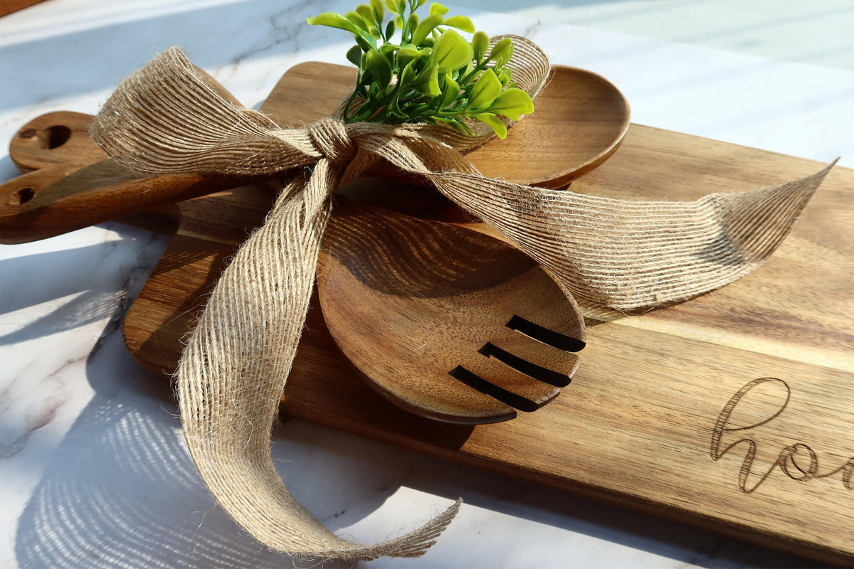 Housewarming Gifts New Home, New Home Gift Idea, First Home Gift, Gift for Home, New House Warming Gift for Homeowner Kitchen Gifts Apartment Closing Gift for Clients, Wooden Cutting Boards Gift Set