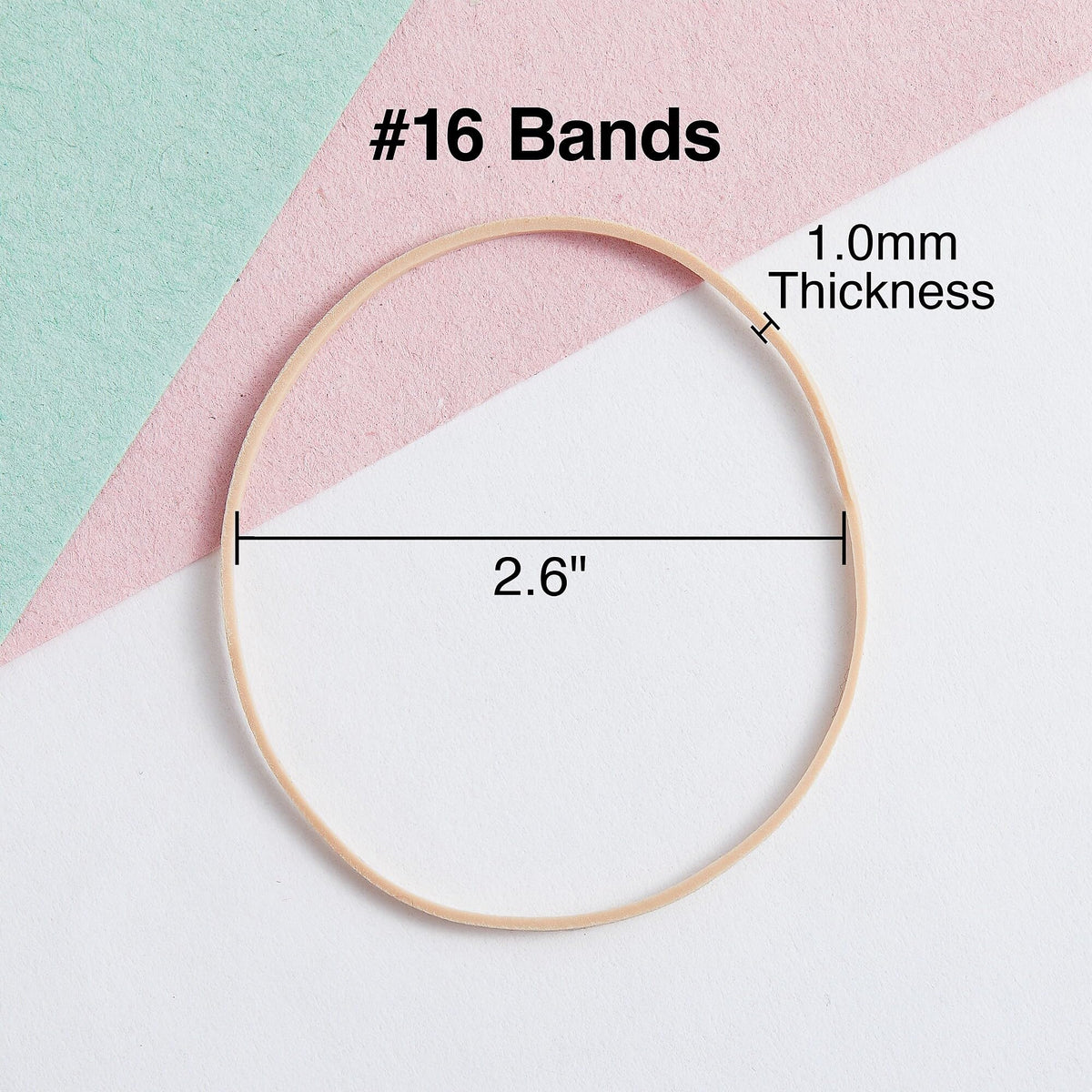 Staples Rubber Bands, Size #16, 1 lb. Bag – Small Economy Bands for Paper Bundling & Office Sorting