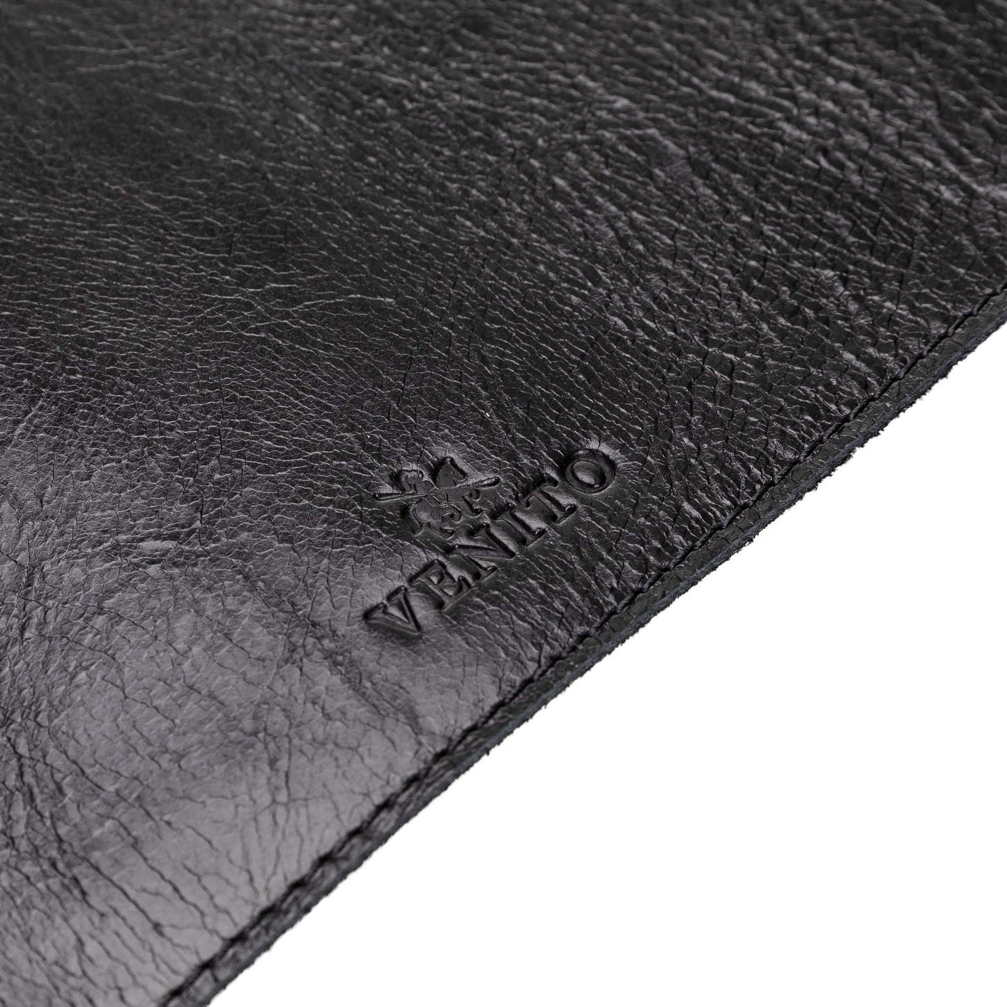 Venito Premium Leather Desk Mat (36 X 19 inch) - Large Mouse Mat for Home Office Accessories (Rustic Black)*
