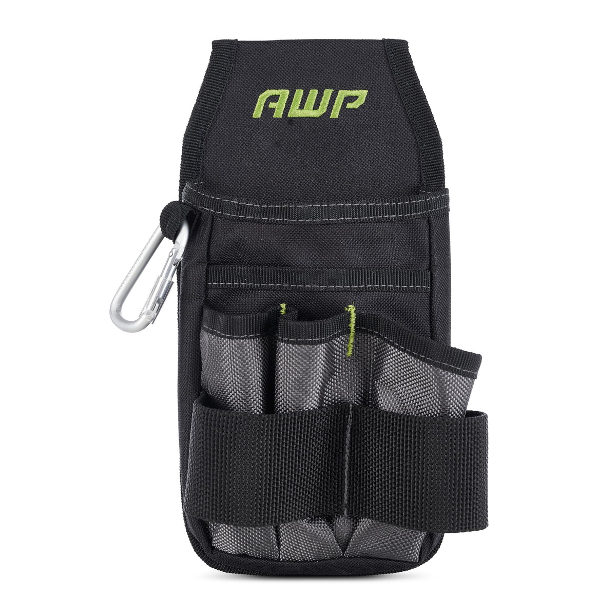 AWP Premium Tool Pouch Multi-Pocket Organizer for Electricians, Professional Tool Box for Efficient Organization, Black, 7 Pocket | L-804-1