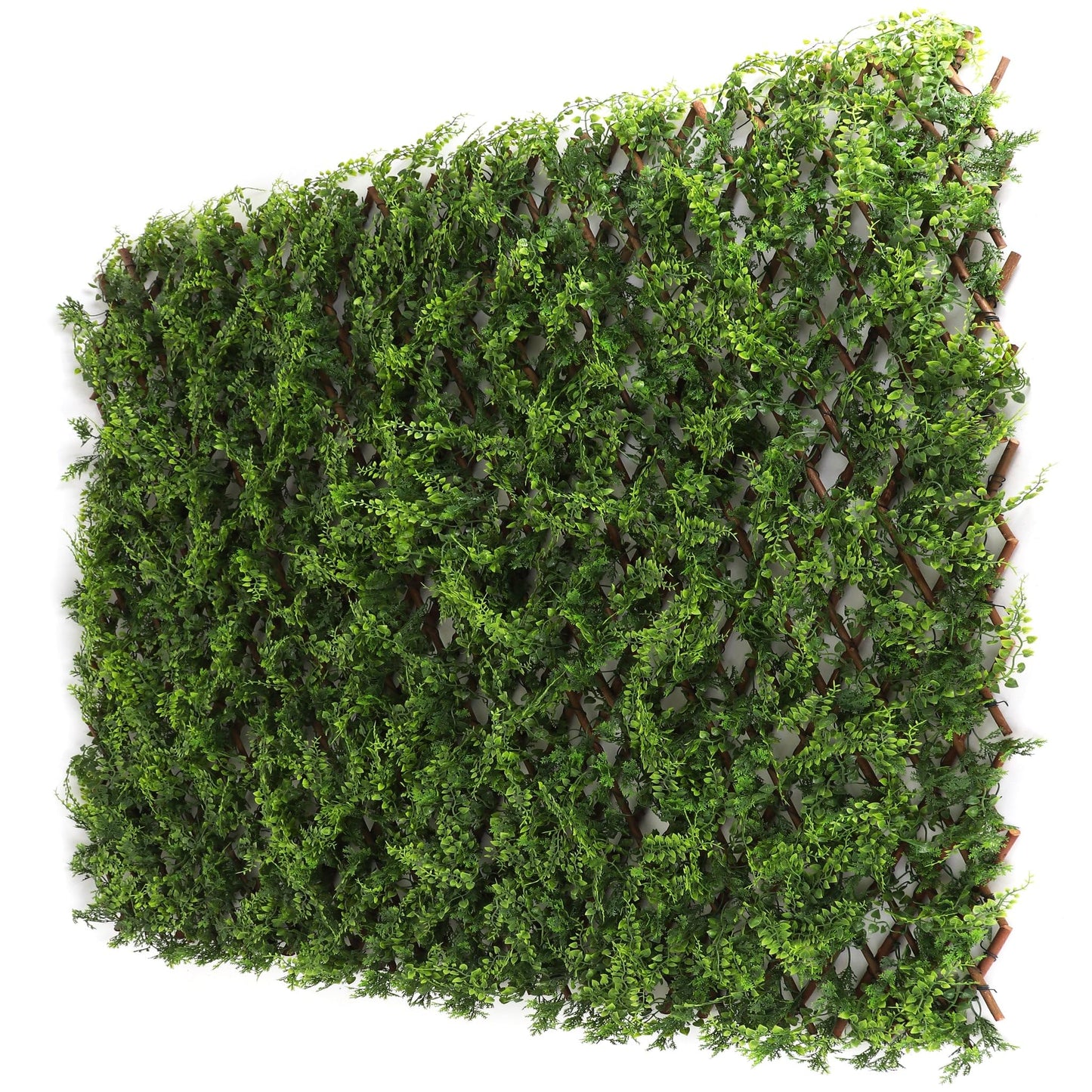 3rd Street Inn™ Leaf Trellis - Bamboo Greenery Panel - Boxwood and Ivy Privacy Fence Substitute - DIY Flexible Fencing (1, Juniper)
