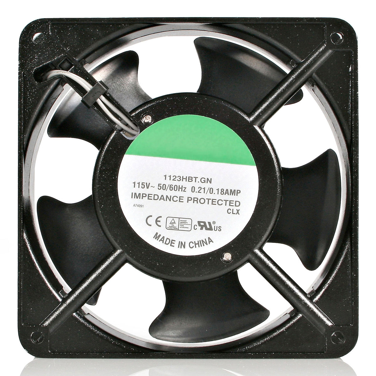 StarTech.com 120mm Axial Rack Muffin Fan for Server Cabinet, 115V, AC Cooling, Low Noise & Quiet PC Computer Case Fan