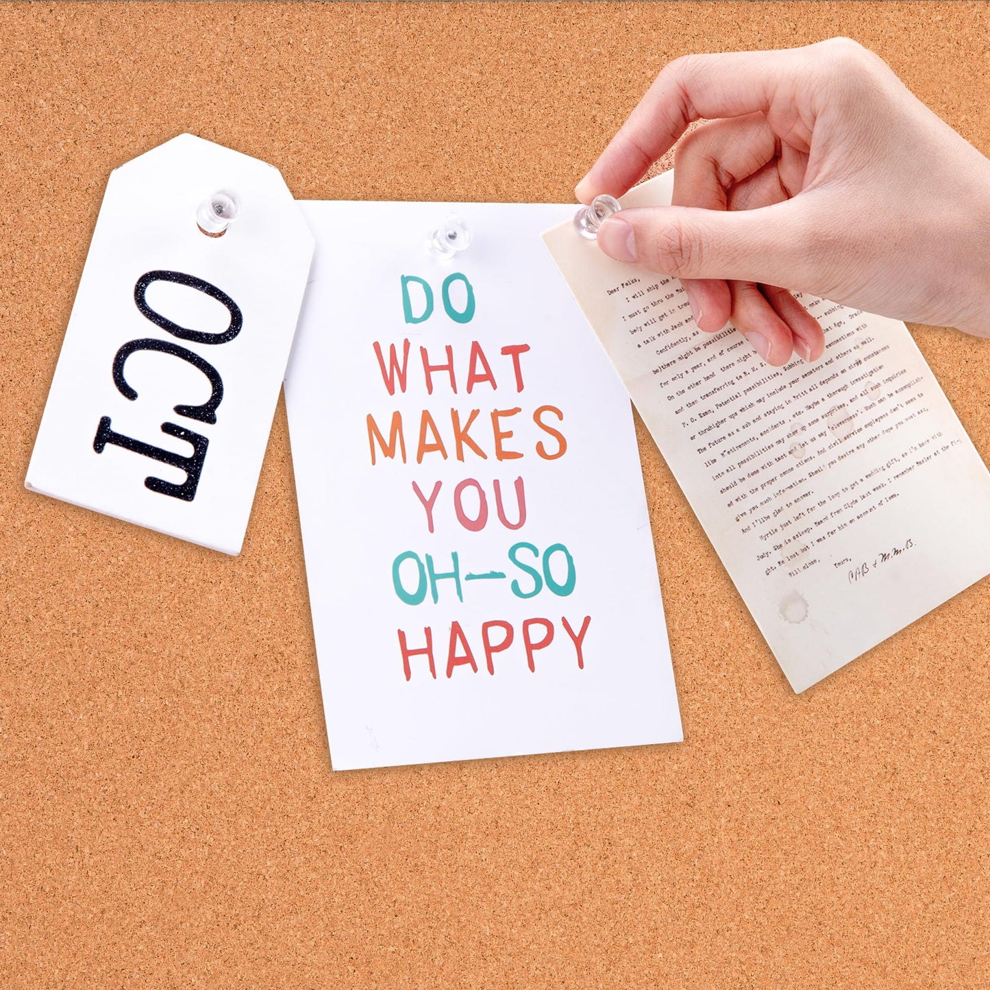 Amazon Basics Cork Bulletin Board, 23" x 17", Lightweight, Easy to Mount, Aluminum/Plastic Frame
