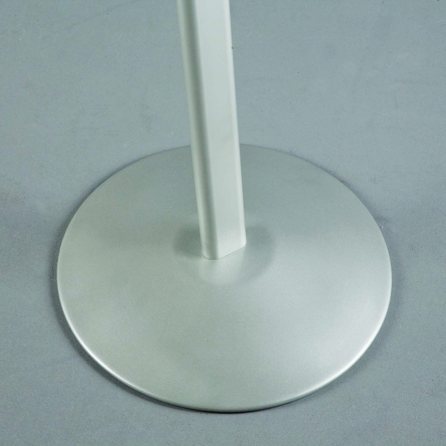 M&T Displays Curved Menu Board, 11x17 inch Silver Pedestal Sign Holder Floor Standing Aluminum Front Loading Easy Open Poster Message Advertisement Holder for Restaurant Cafe Hotel