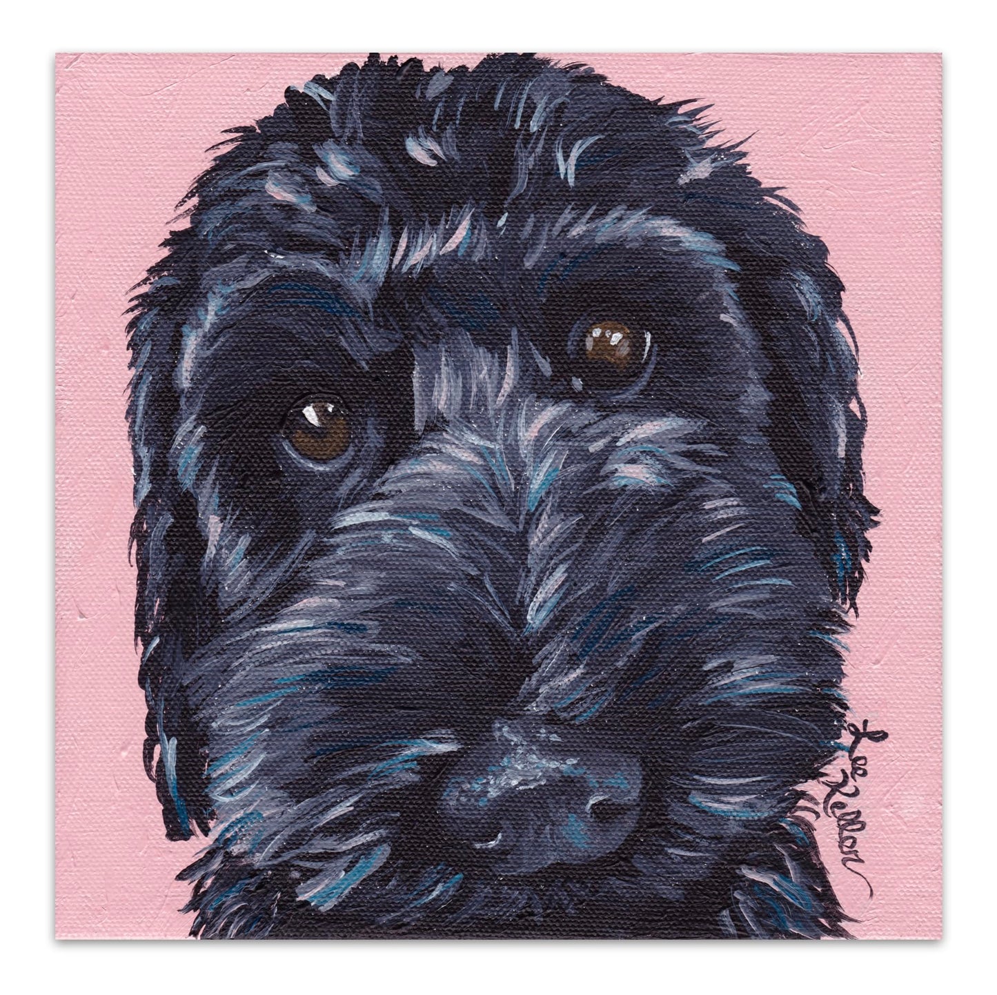Black Doodle Art Print - Labradoodle Decor - Doodle Art - Gifts for Doodle Lovers - Cute Doodle Print - Black Golden Doodle Lover Gifts - Doodle Wall Art - Doodle Art from Lee Keller, Hippie Hound
