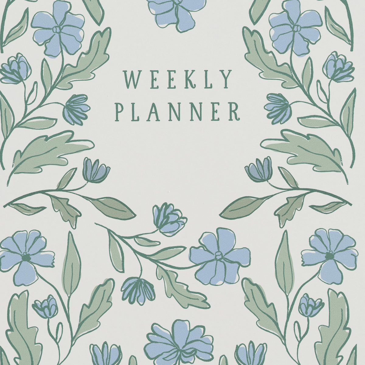 Minted Botanical 2026 Weekly & Monthly Undated Planner, 5.5" x 8.5" Floral Spiral Bound Planner Notebook for School, Work, 132 Pages, Undated Monthly & Weekly Layouts with 2026–2027 Reference Calendar