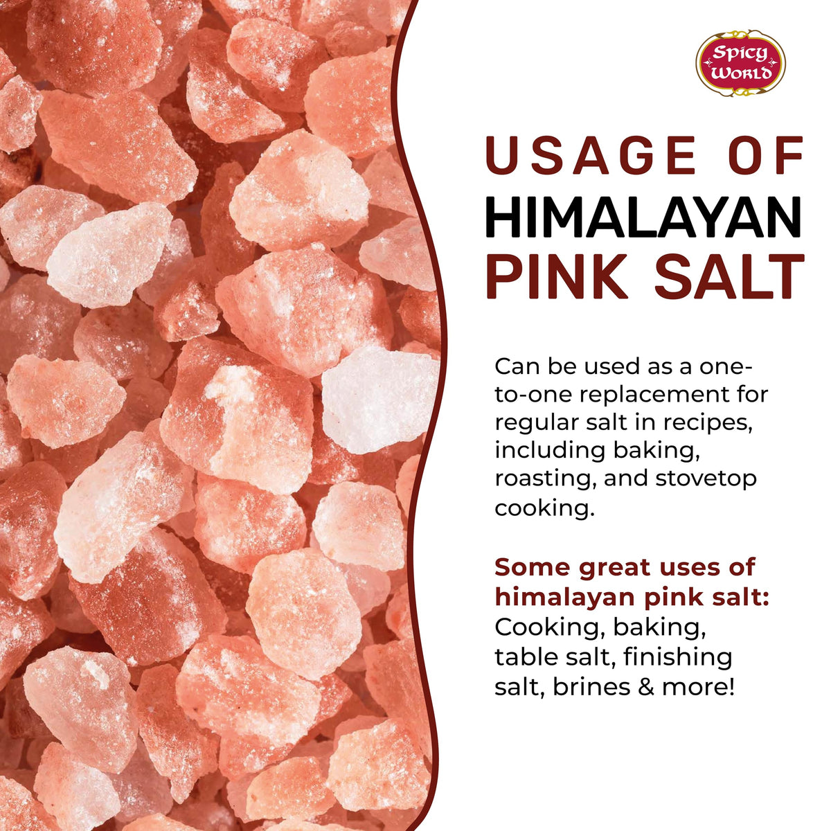 Himalayan Pink Salt Fine Grain 7 LB Jar - Pure & Natural, Mineral-Rich, For Cooking, Seasoning, Baking, Table Use - By Spicy World
