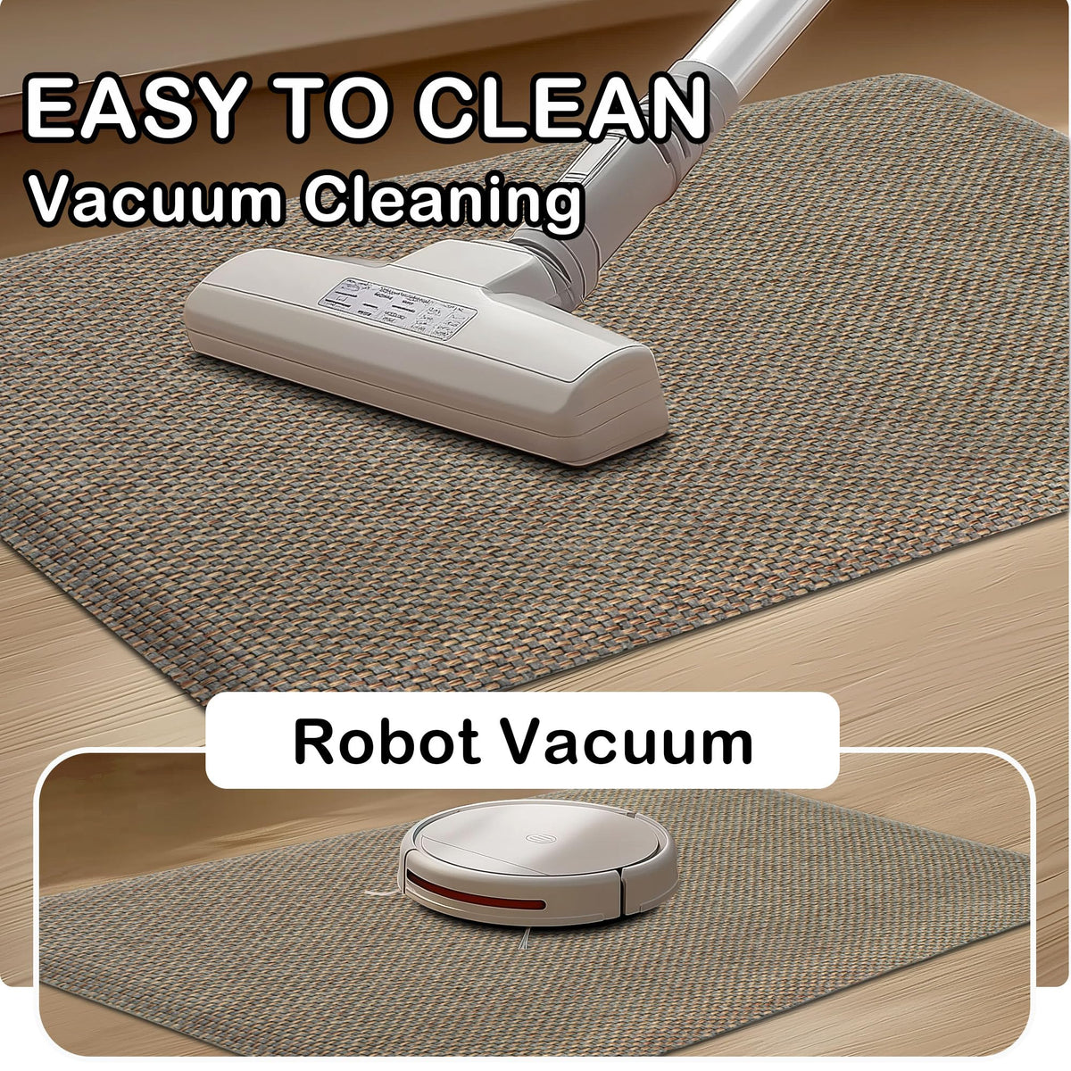 Tyrot Kitchen Mats 2PCS Cushioned Anti-Fatigue Kitchen Mats for Floor Non Slip Kitchen Rugs Absorbent Foam Comfort Standing Mat for Front of Sink, Office, Laundry(Grey/Green, 17.3"x28"+17.3"x47")