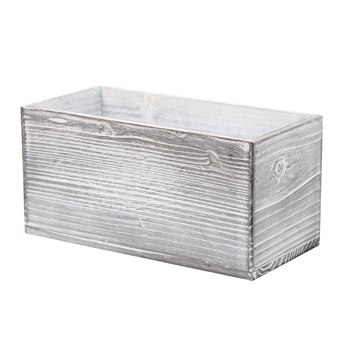 ExoLiry Rustic Gray Wood Mail Box Storage Holder File Organizer Tabletop Wooden Basket Letter Script Design Envelope Folder Decorative Container Desktop Home Office Entryway Bedroom Living Room
