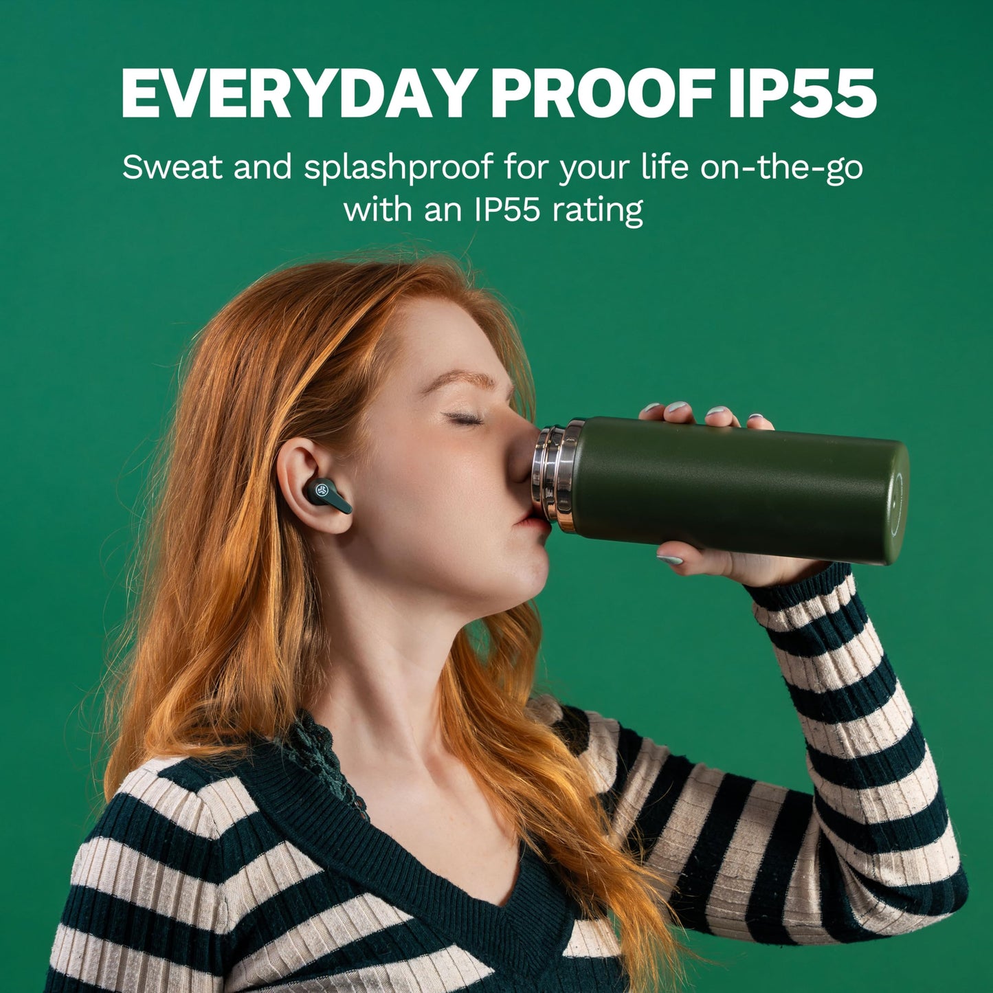 JLab, Go Pods ANC, True Wireless Earbuds, Active Noise Cancelling, Bluetooth, Sage