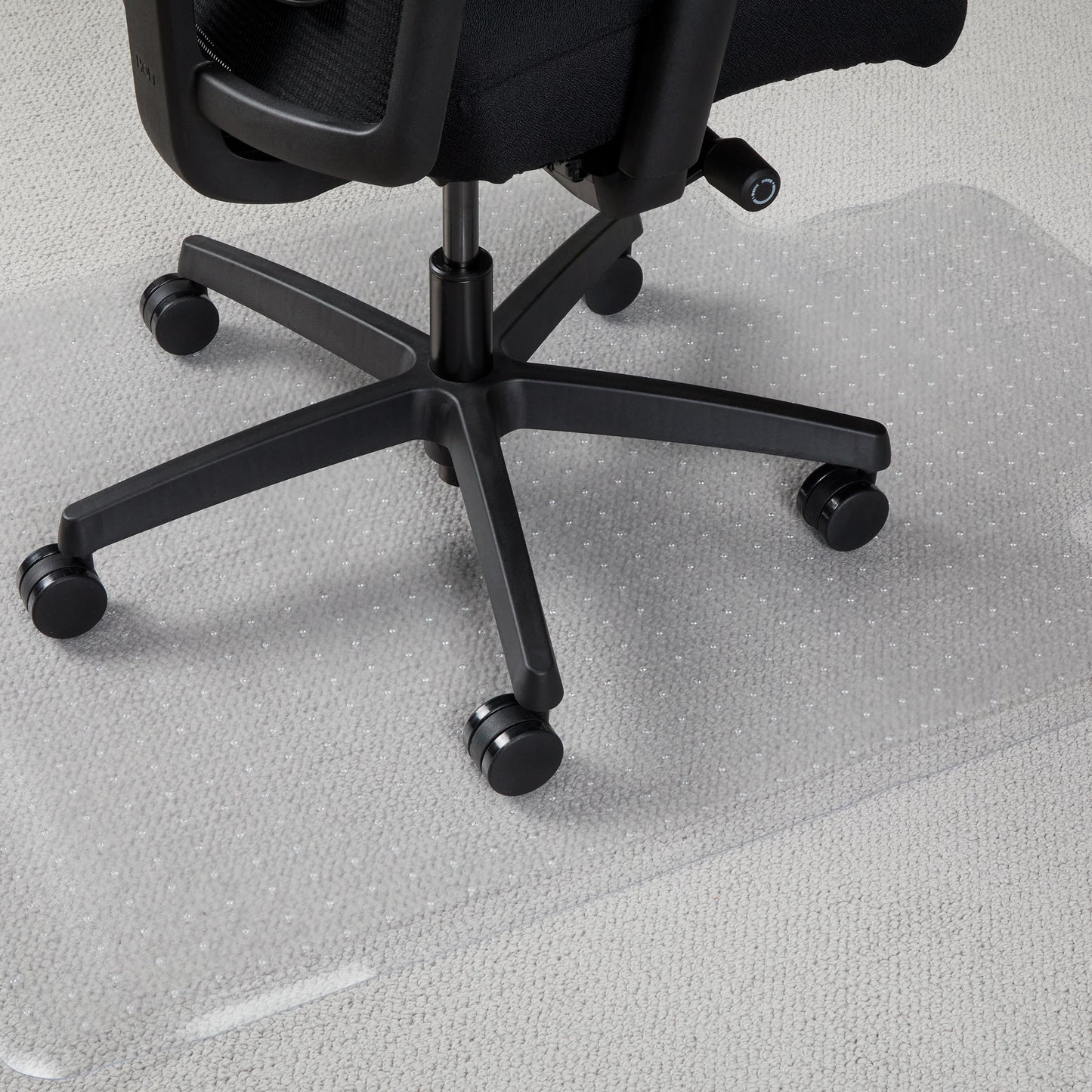 Bundle of HON Office Desk Chair Ignition 2.0 - Ergonomic Desk Chair, Home Office Chairs, Adjustable Lumbar & Armrests, Black + Carpet Chair Mat (36” x 48”)