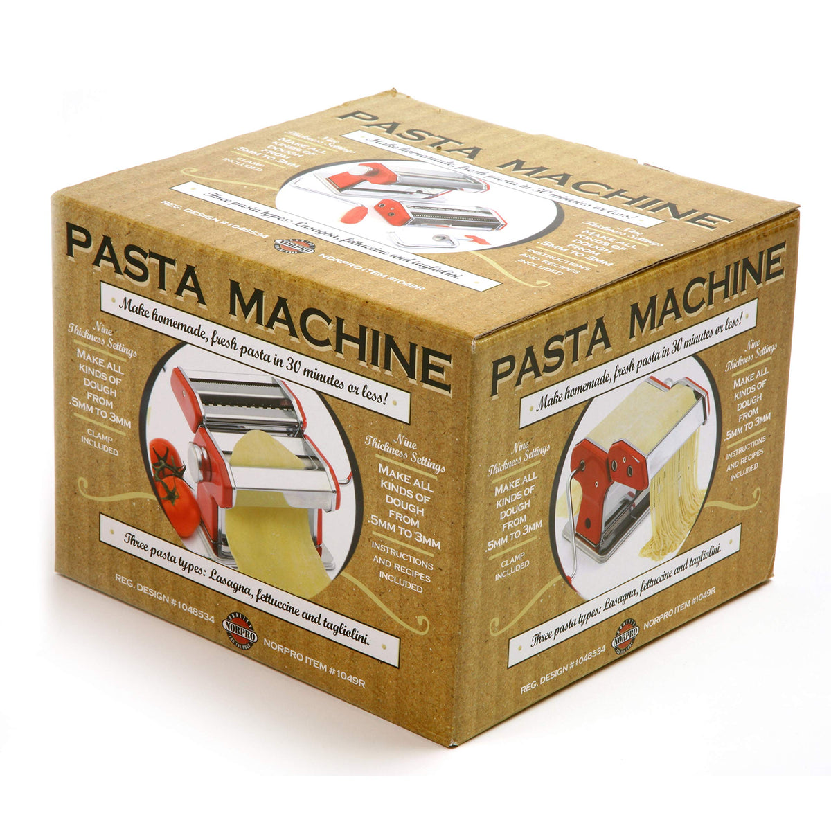 Norpro 1049R Pasta Machine, Red