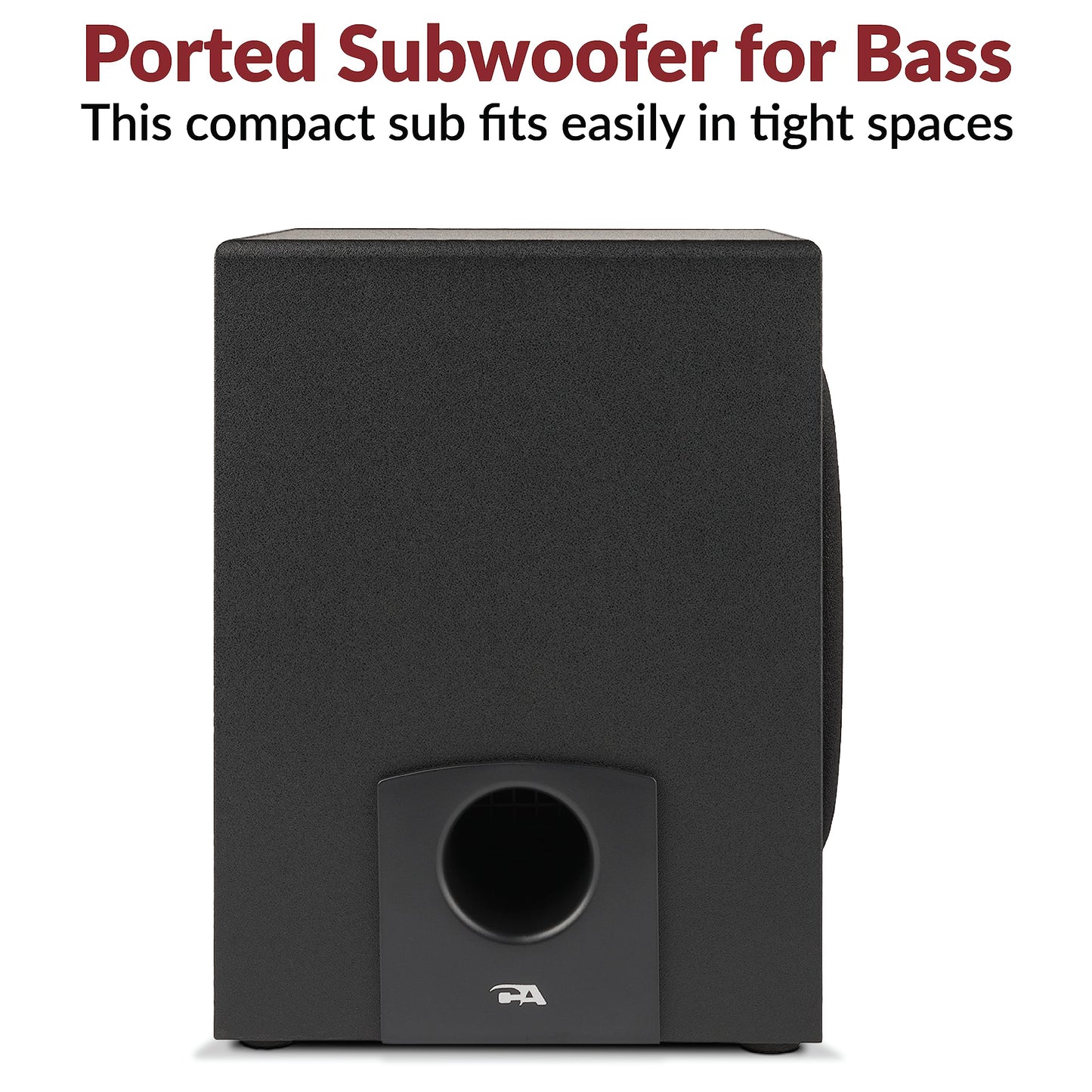 Cyber Acoustics CA-3090 2.1 Speaker System with Subwoofer with 18W of Power – Easy Setup and Convenient Controls, Great for Music, Movies, and Gaming